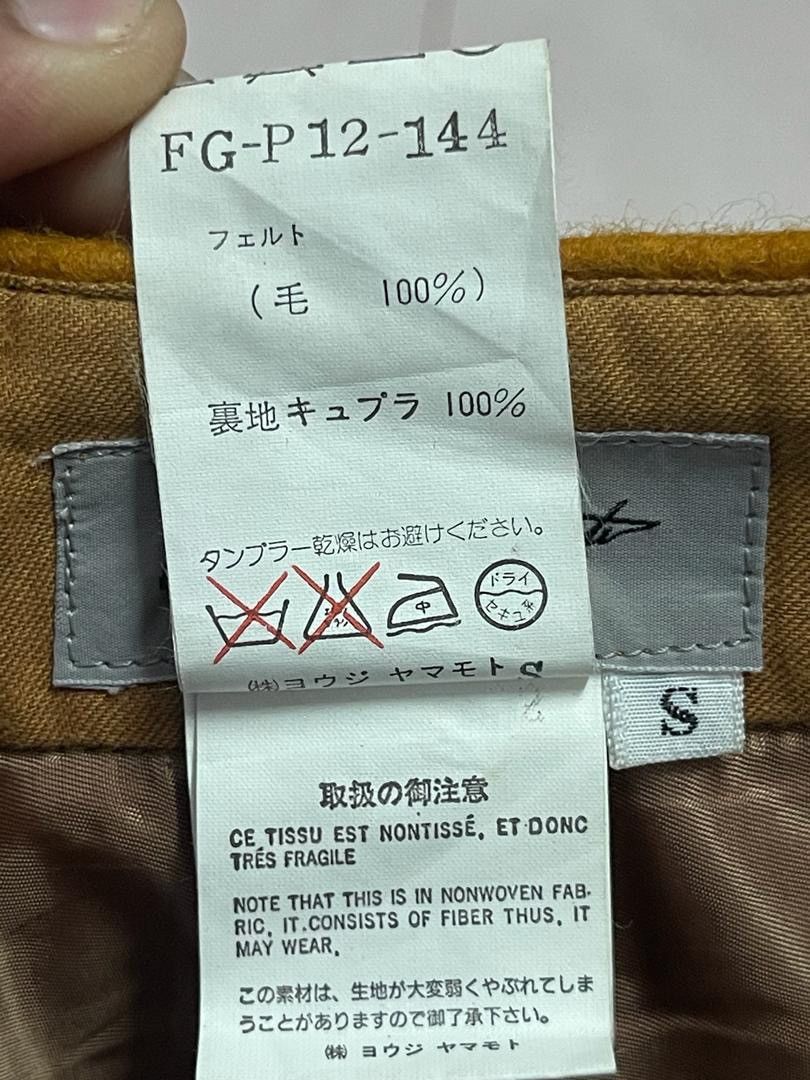 Yohji Yamamoto Yohji Yamamoto Signature Tag Wool Pants Size US 33 - 19 Thumbnail