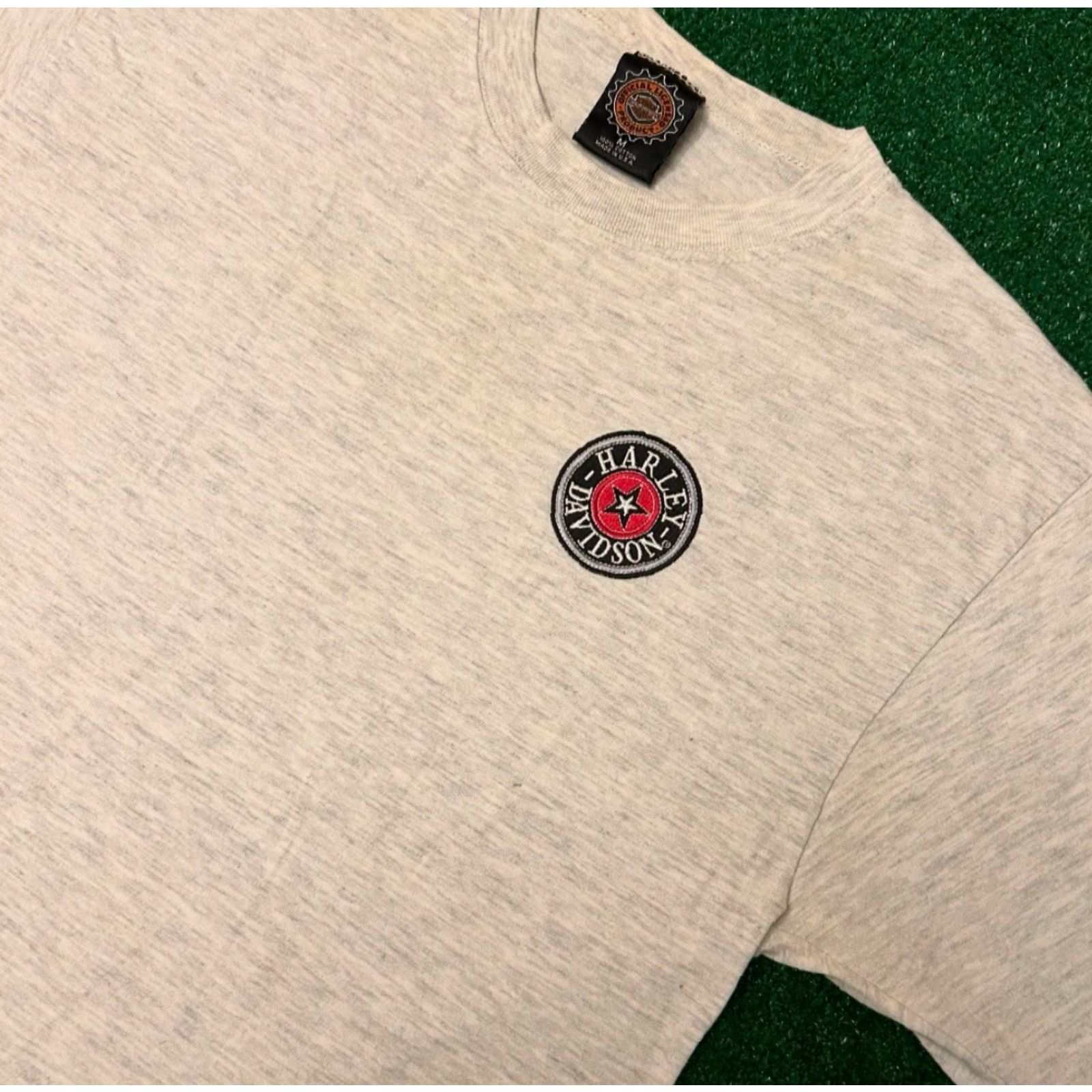 Harley Davidson VINTAGE Harley-Davidson Embroidered Logo VTG Shirt Mens Size M Gray 90s Motorcycle Biker USA Mens Size US M / EU 48-50 / 2 - 4 Thumbnail
