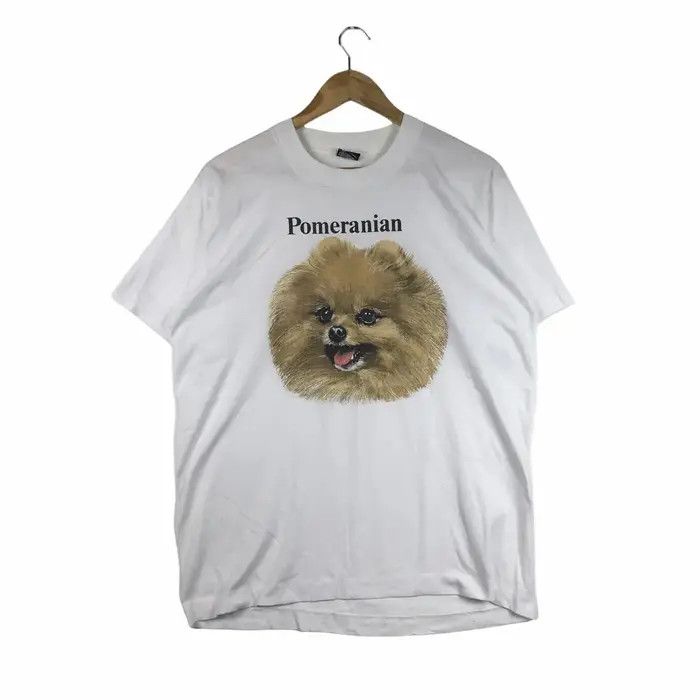 Vintage Vtg 80’ POMERANIAN DOG PET Tee Shirt Anime Manga Crewneck Size L / US 10 / IT 46 - 1 Thumbnail