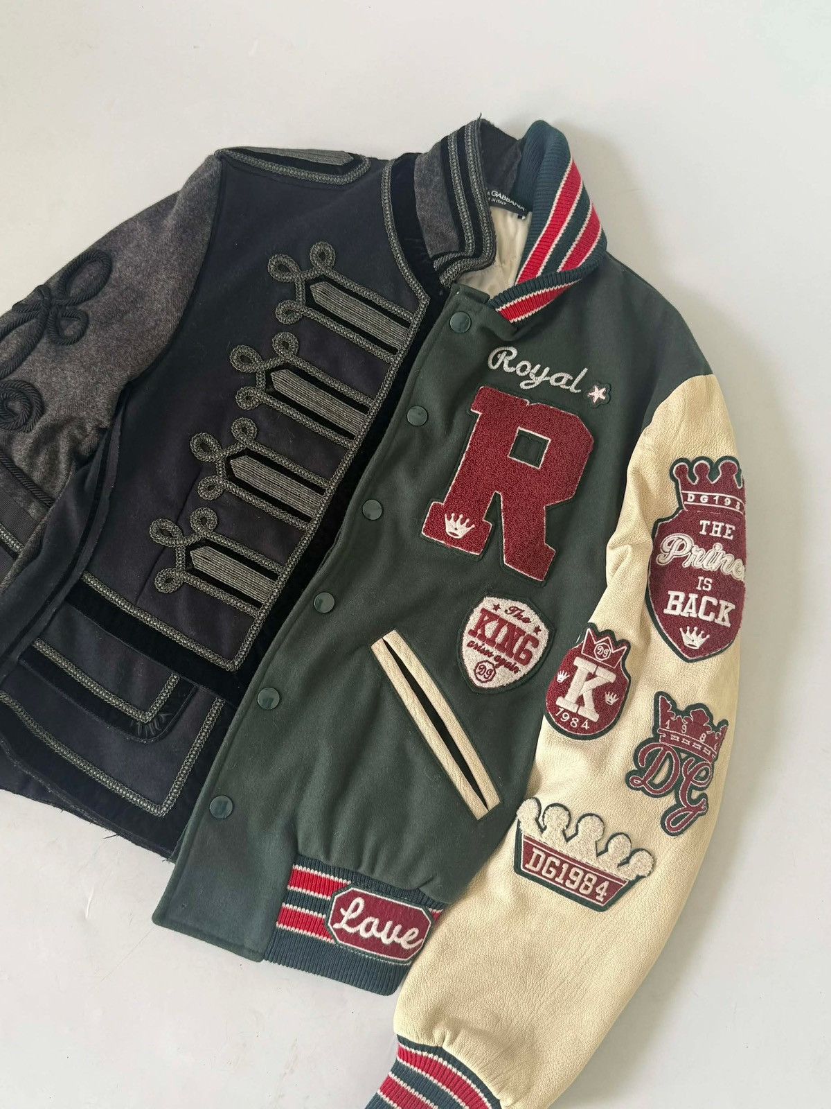 Dolce & Gabbana Dolce & Gabbana Royal Asymmetric Military Varsity Bomber Size US S / EU 44-46 / 1 - 3 Thumbnail