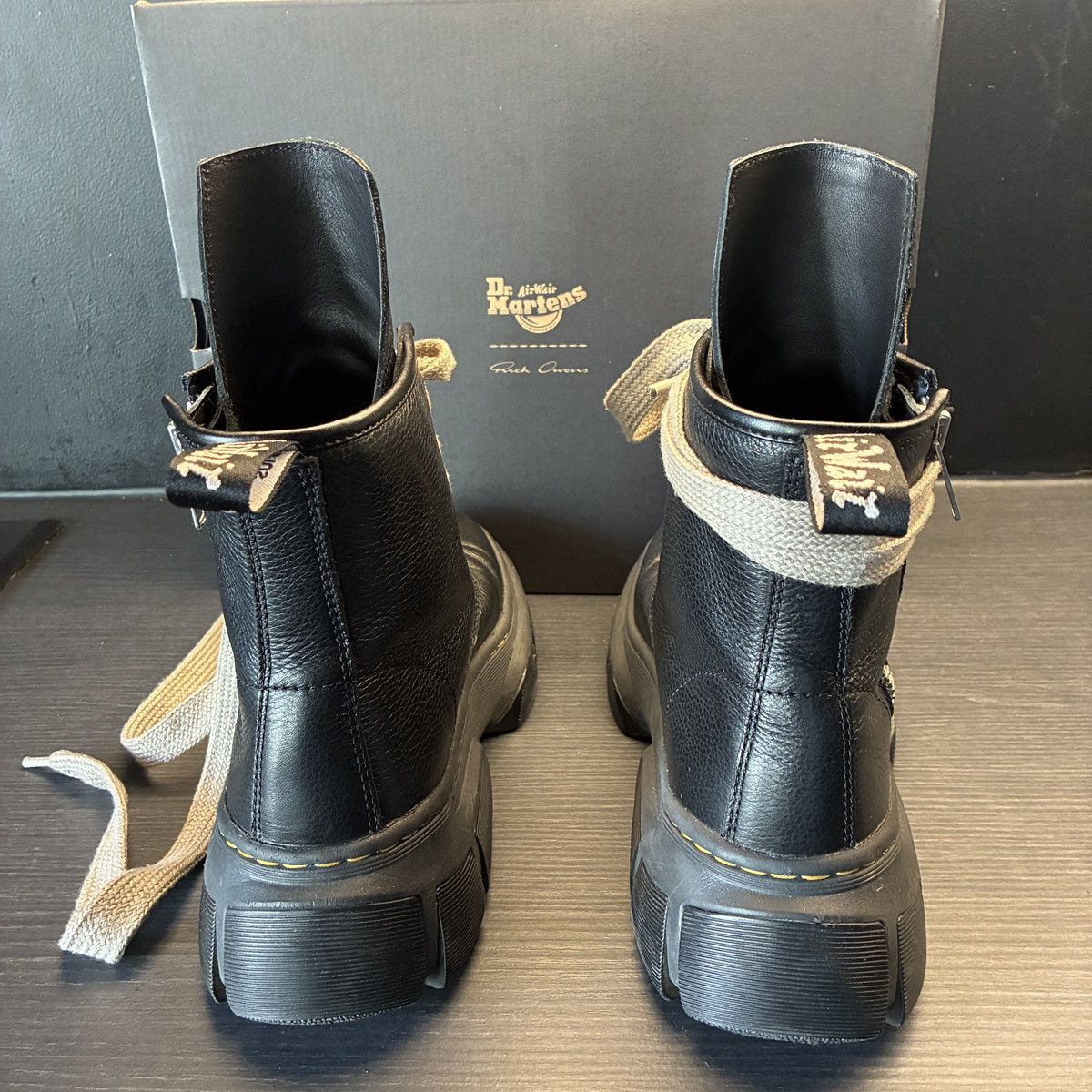 RICK OWENS DOC MARTINS MEGA LACE