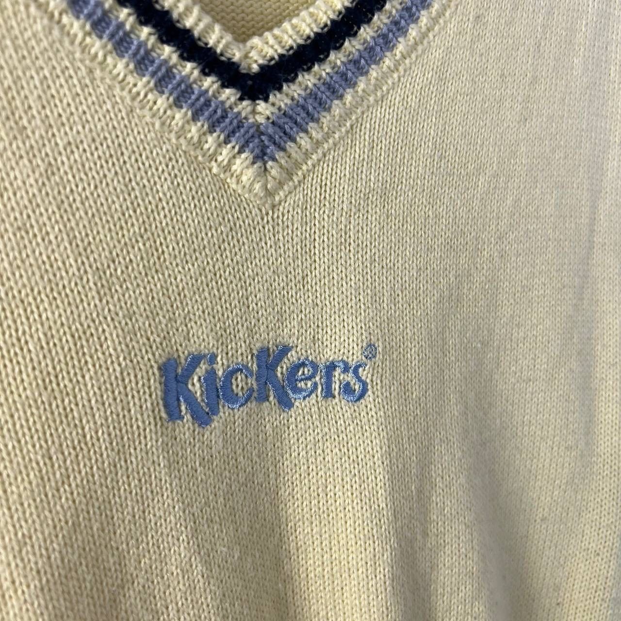 Kickers Vintage KicKers Crop Vest Sweater Rare Centre Logo Knitting Size M / US 6-8 / IT 42-44 - 3 Thumbnail