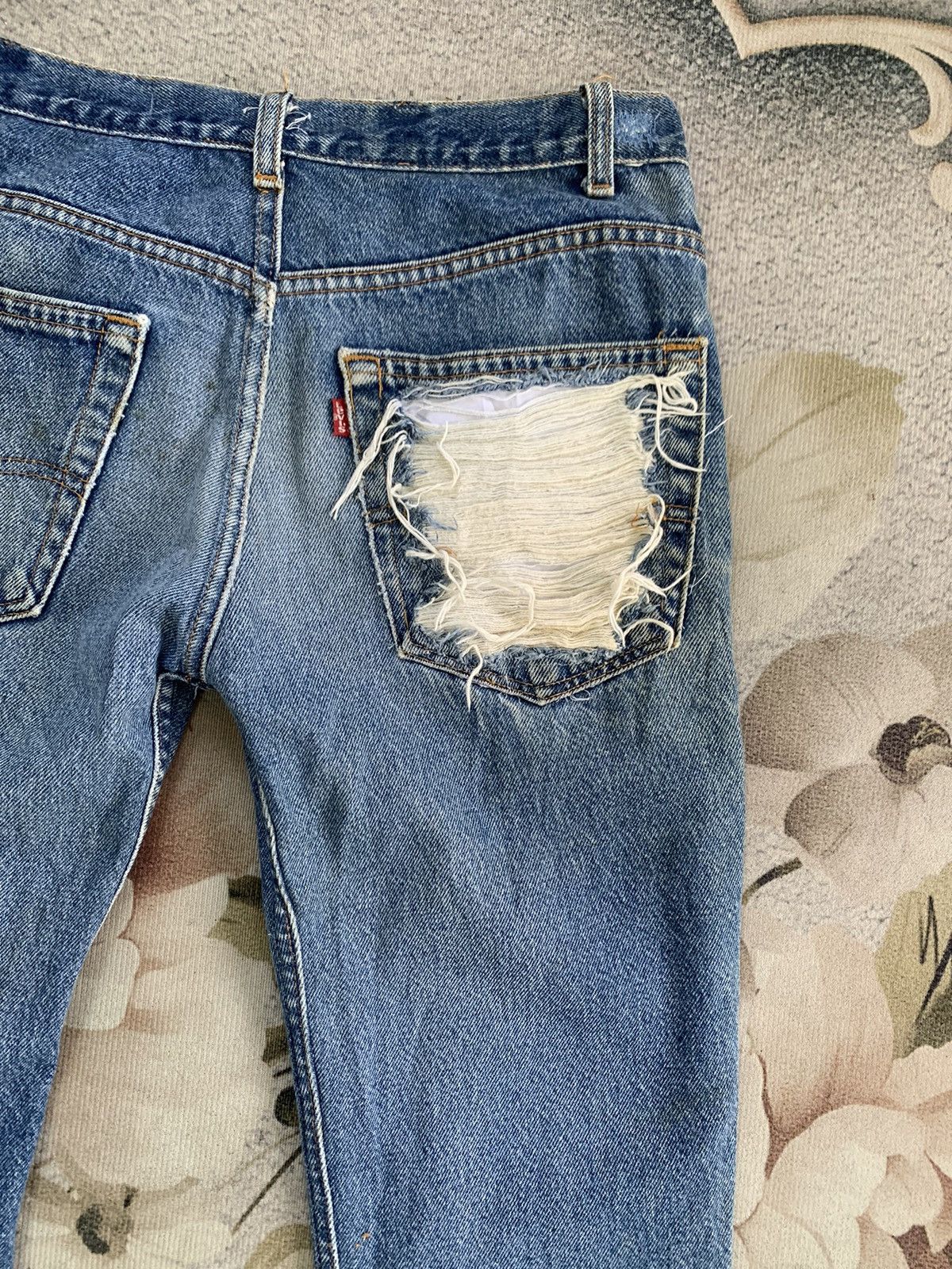 Levi's Levis Distressed 517 Sample Boot Cut Denim Pant Made in Usa Size US 30 / EU 46 - 10 Thumbnail