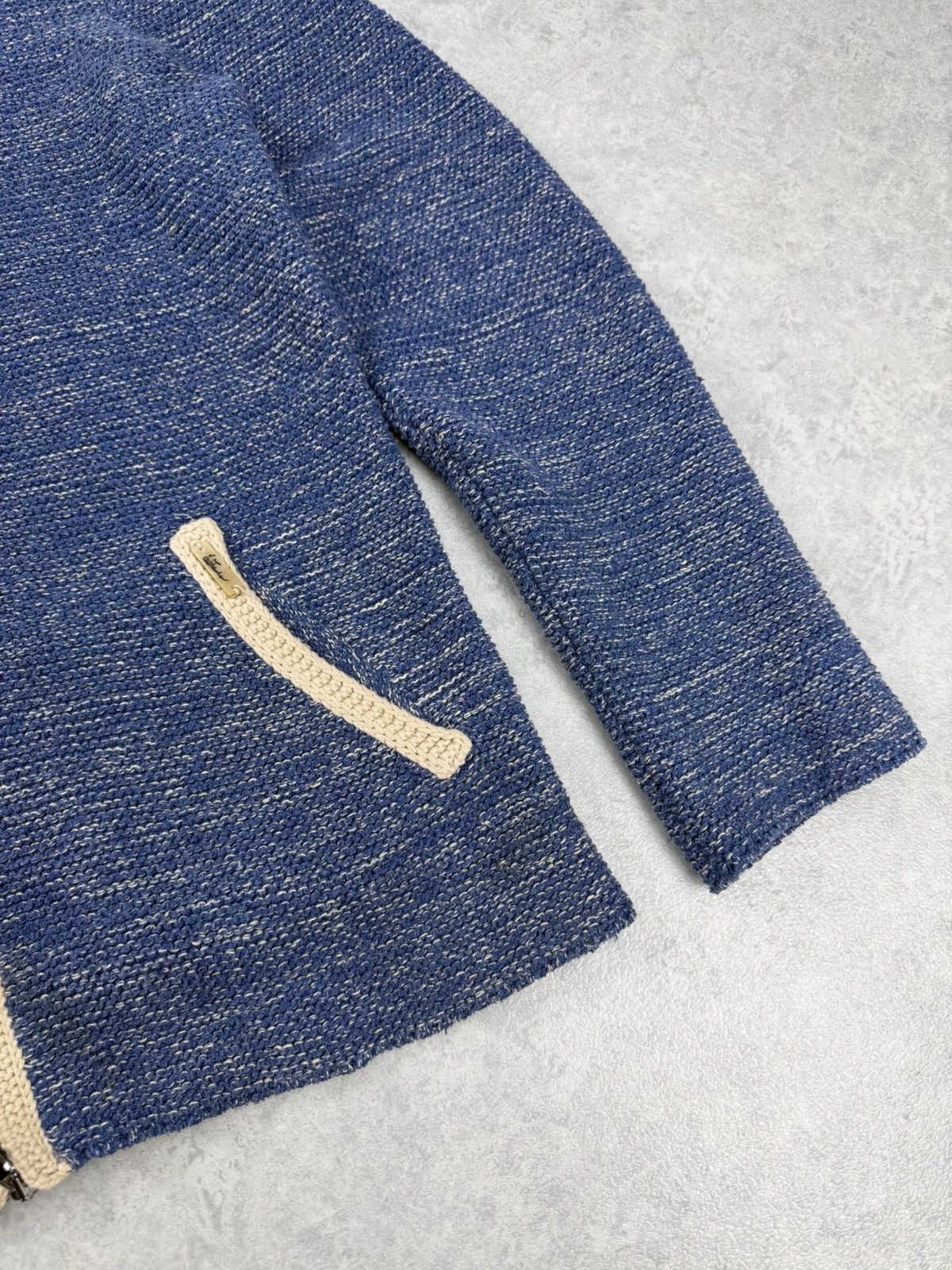 Other Luis Trenker Italy Knit Cardigan Blue Zip Sweater Size M Size US M / EU 48-50 / 2 - 2 Thumbnail