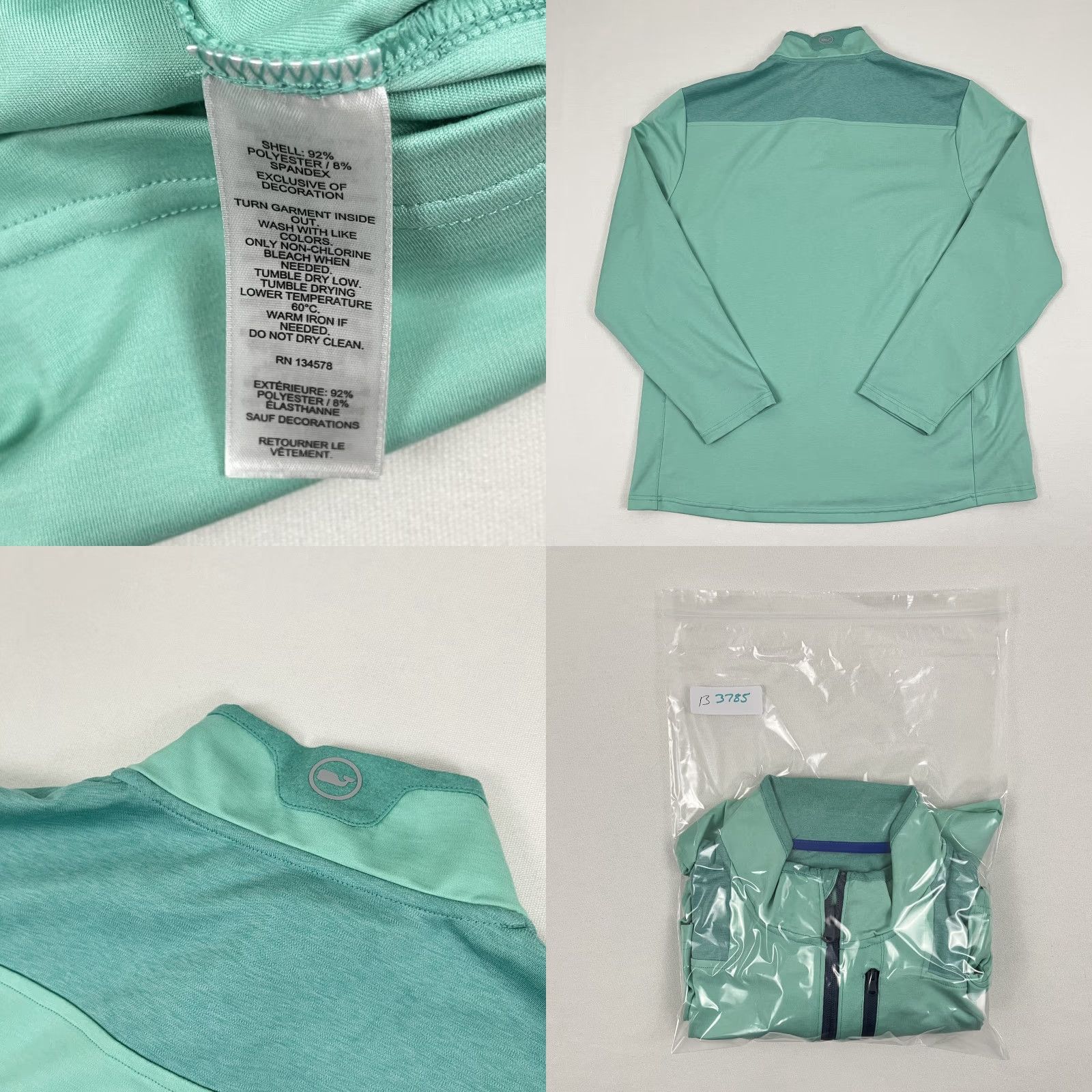 Vineyard Vines Vineyard Vines OTG On The Go Shep Shirt Pullover Mens XL Quarter Zip Golf Preppy Shirt Jacket Mens XL Green 1/4 Zip - All Seasons Regular Fit Size US XL / EU 56 / 4 - 8 Thumbnail