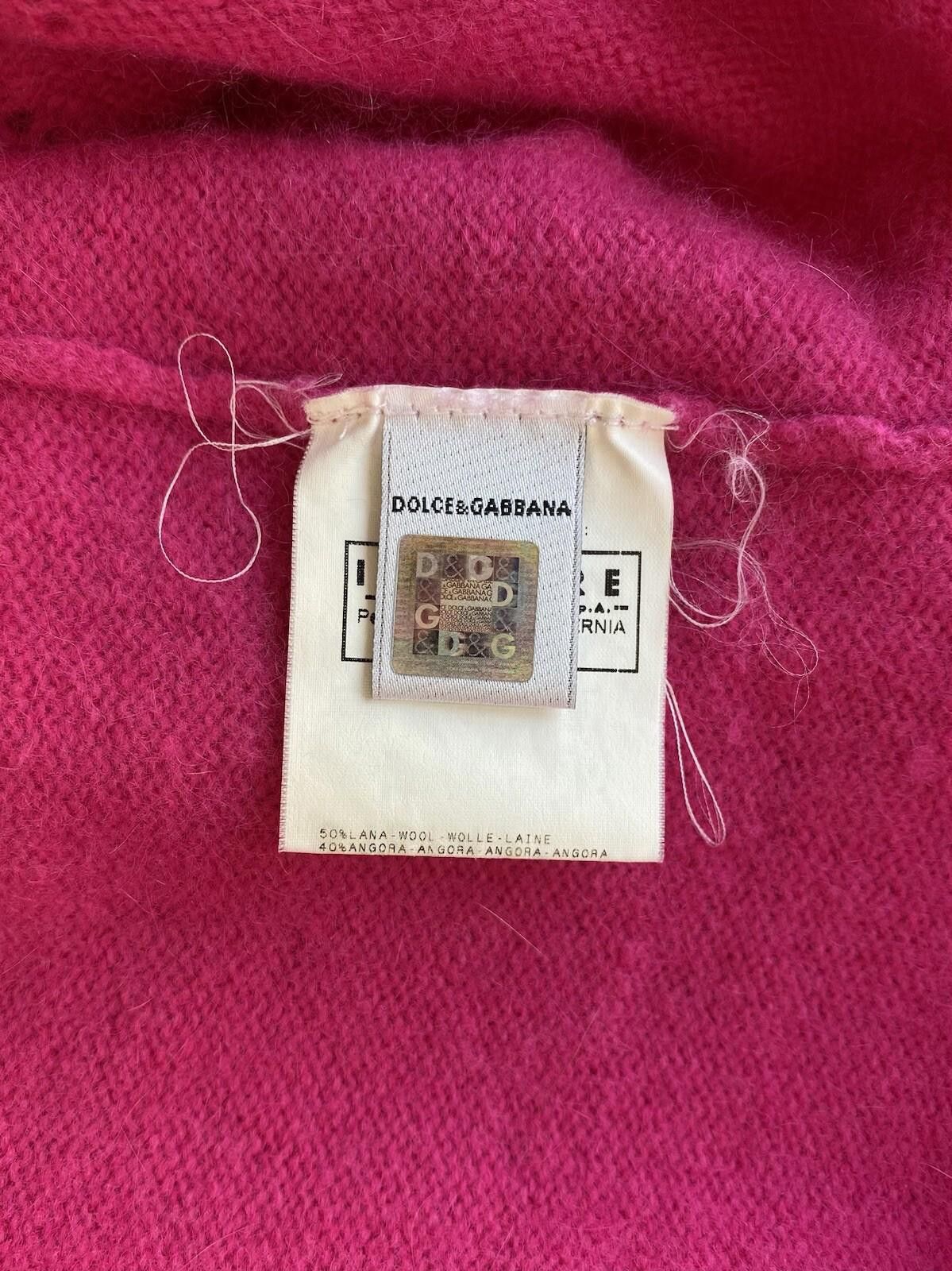 Dolce & Gabbana 2000’s Dolce & Gabbana Pullover Lace / Decor Wool Sweater Size L / US 10 / IT 46 - 7 Thumbnail