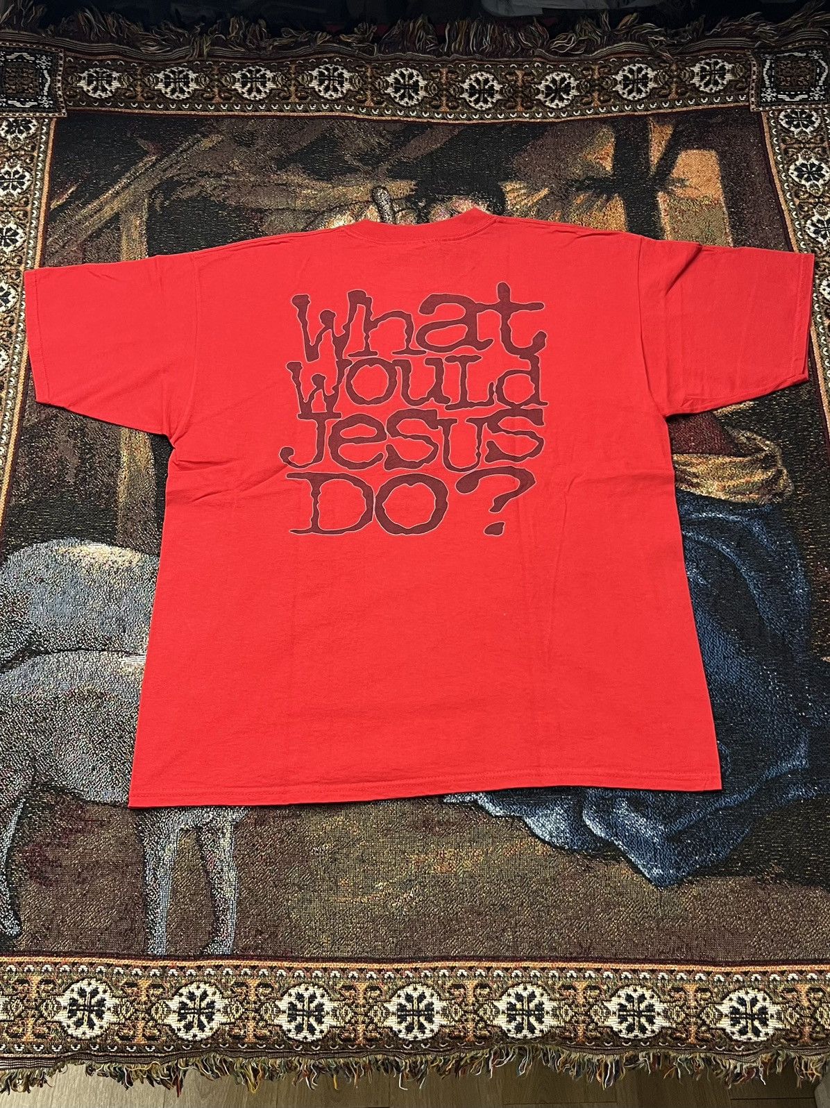 Vintage Vintage WWJD Jesus Tee Size US XL / EU 56 / 4 - 2 Thumbnail