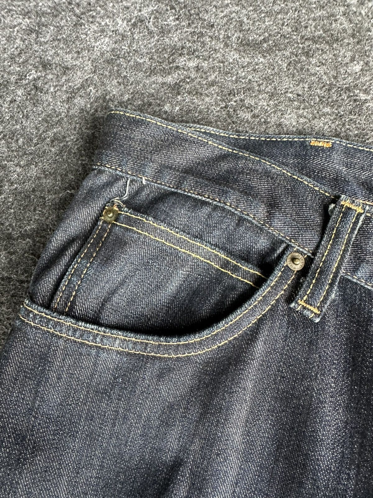 Beauty Beast × Vintage × Wrangler Vintage Wrangler Greensboro Washed Wax Blue Denim D456 Size US 34 / EU 50 - 13 Thumbnail