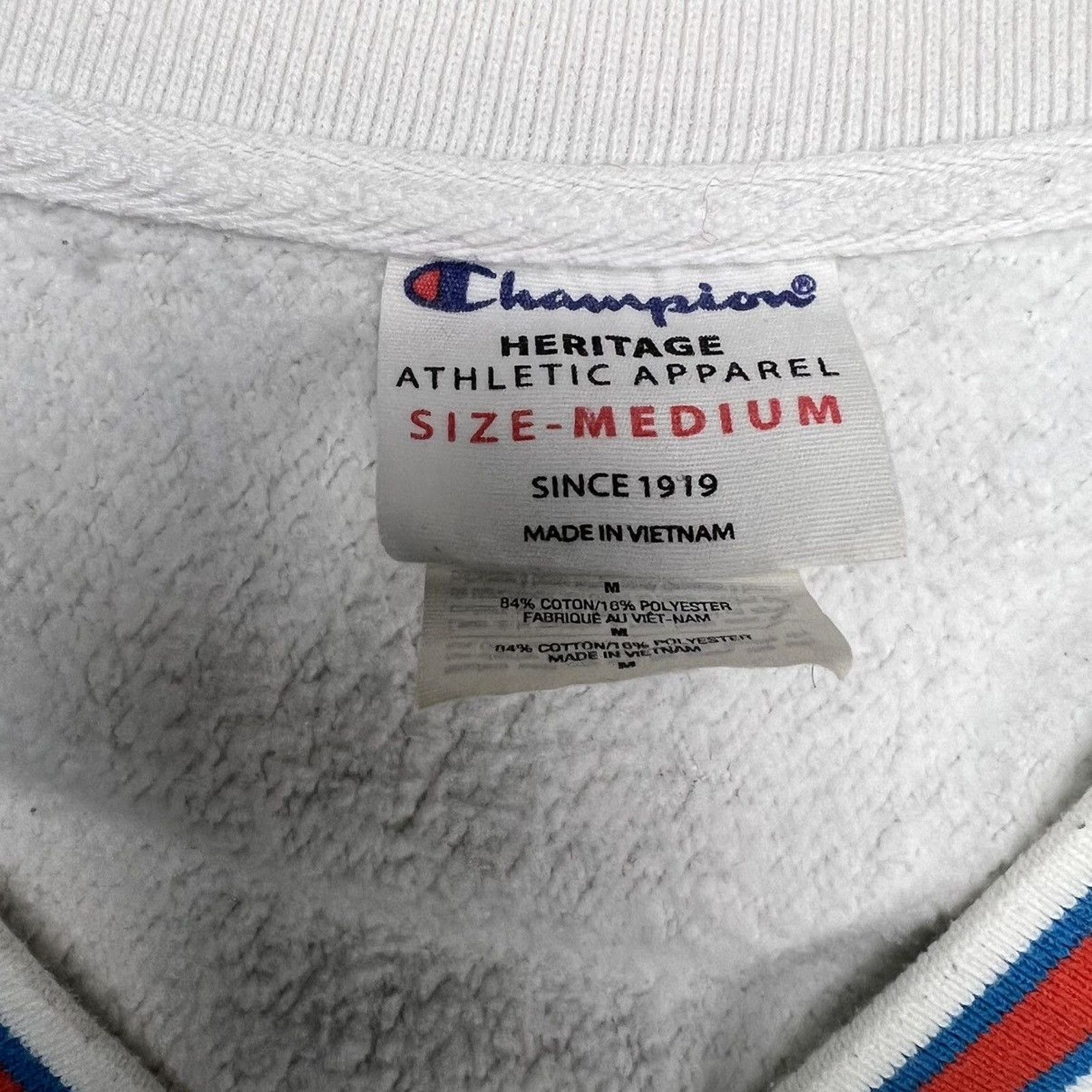 Champion × Vintage Champion Sweatshirt Medium Script Spell Out Pullover V Neck Size US M / EU 48-50 / 2 - 7 Thumbnail