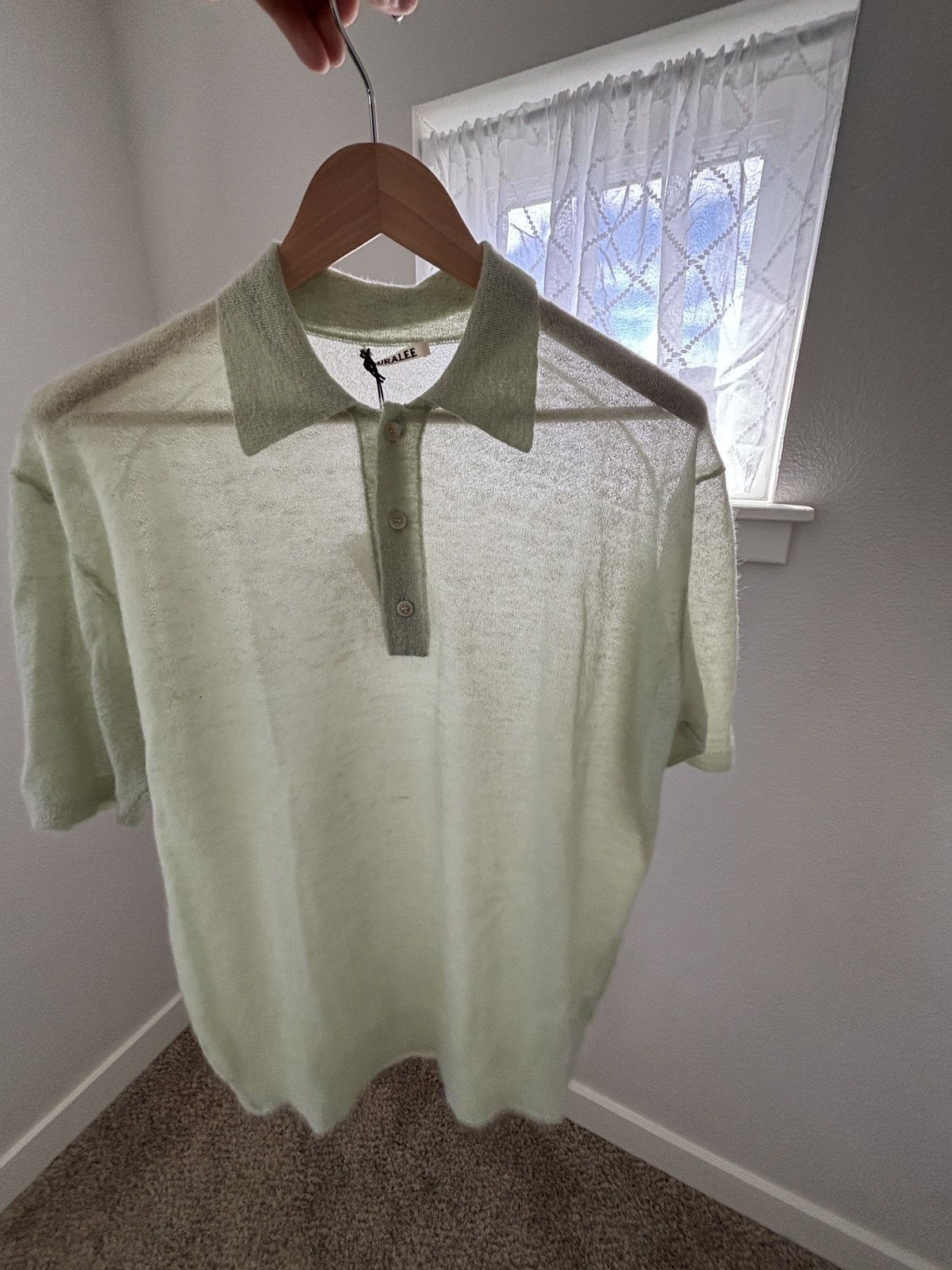 Auralee Auralee Kid Mohair Sheer Knit Polo Size US M / EU 48-50 / 2 - 6 Thumbnail