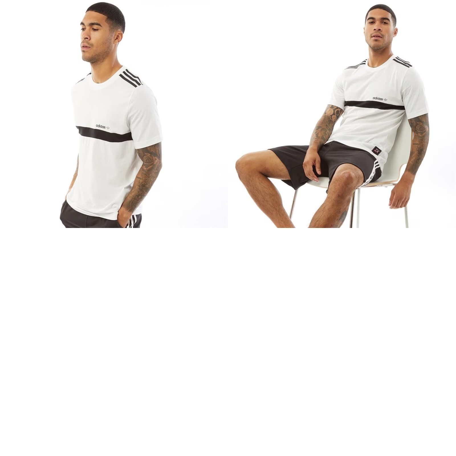 Adidas ADIDAS ZX ORIGINAL T-Shirt SHIRT Men 2020 Casual Short Sleeve 100% Cotton White Black Size S Classic Logo Jersey Length 68 cm Pit to Pit 48 cm Summer Size US S / EU 44-46 / 1 - 9 Thumbnail