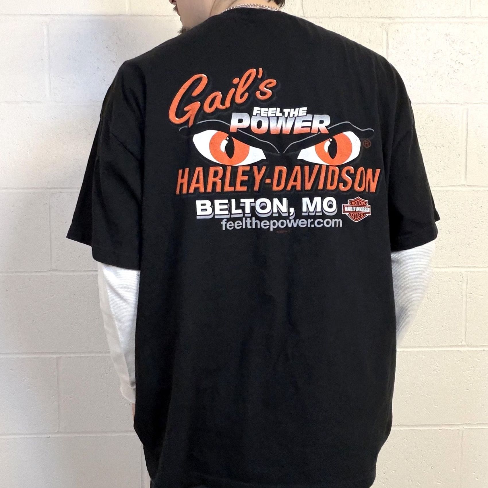 Harley Davidson VINTAGE Harley-Davidson Shirt Mens 2XL Black Gail's Belton MO Biker Tee Size US XXL / EU 58 / 5 - 2 Thumbnail