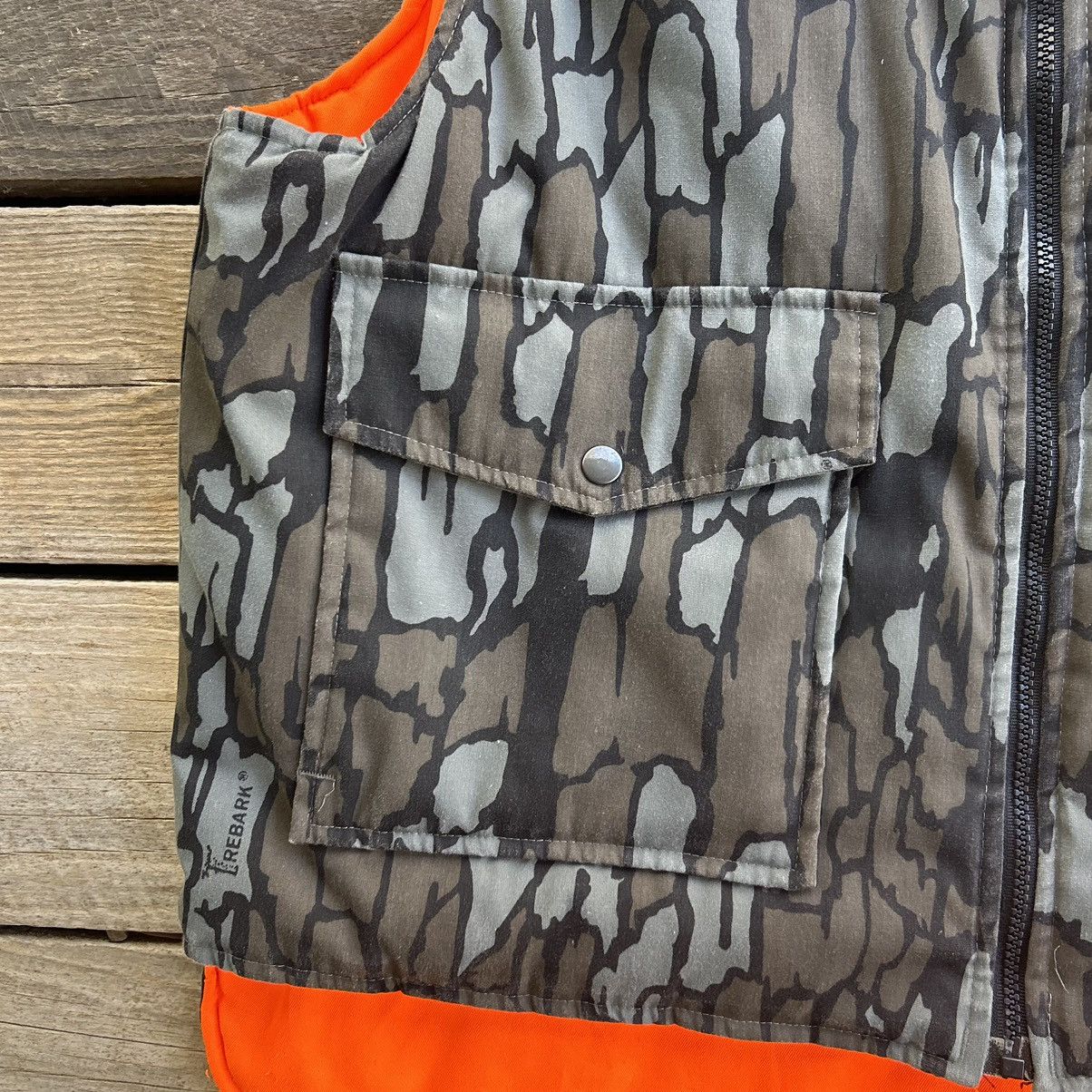 Vintage Vintage 90s Trebark Tree Camo Hunting Puffer Vest Size US L / EU 52-54 / 3 - 4 Thumbnail