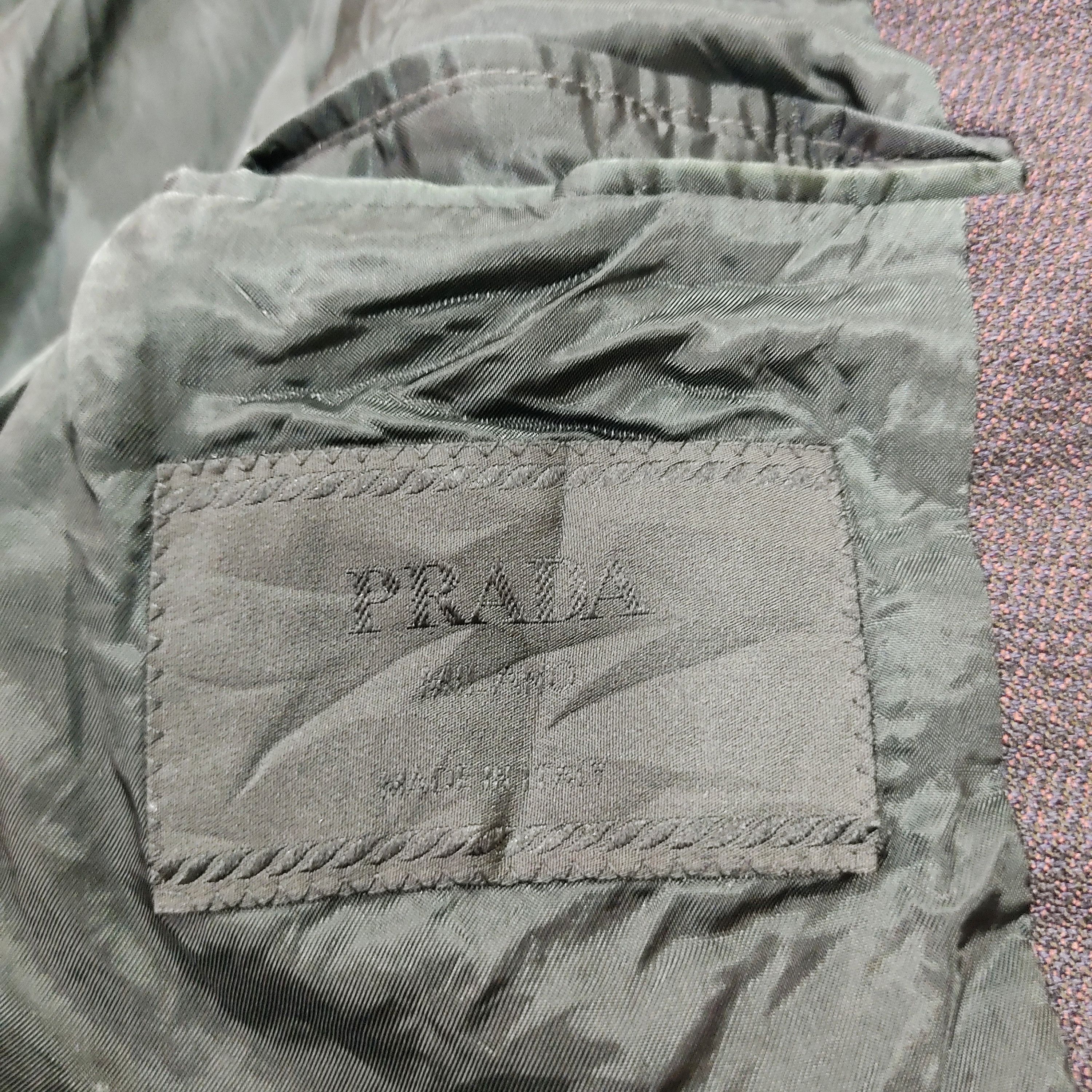 Prada Prada Nylon Wool Blend Single Breasted Blazer Jacket Size 46R - 9 Thumbnail
