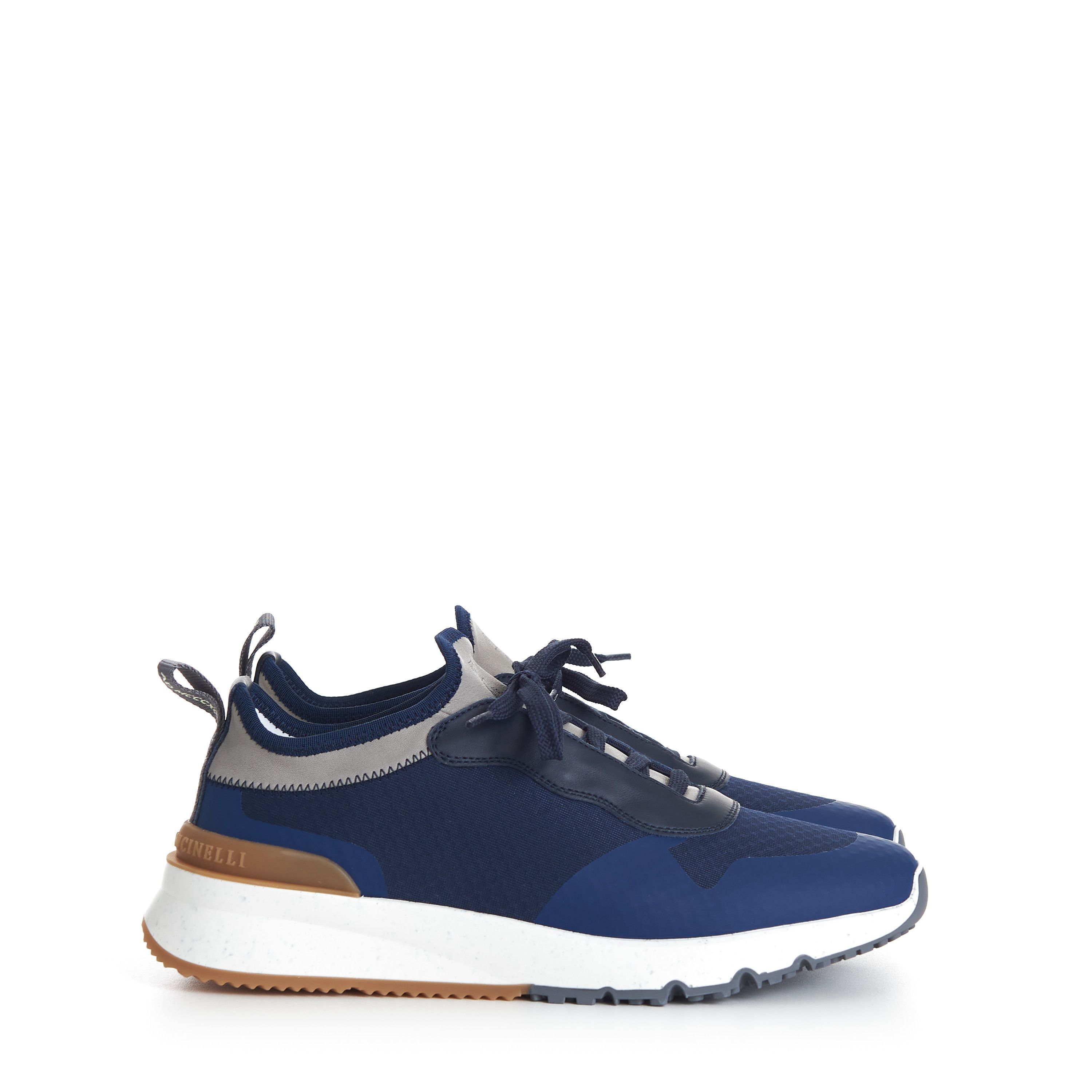 Brunello Cucinelli Navy Blue Low Top Runners Sneakers - Size 8,5 Size US 8.5 / EU 41-42 - 2 Thumbnail
