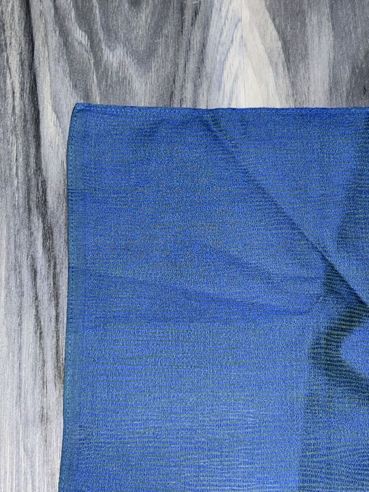 Ungaro Paris Ungaro Paris Vintage Blue & Green 2 Tone Handkerchief Scarf Size ONE SIZE - 5 Thumbnail