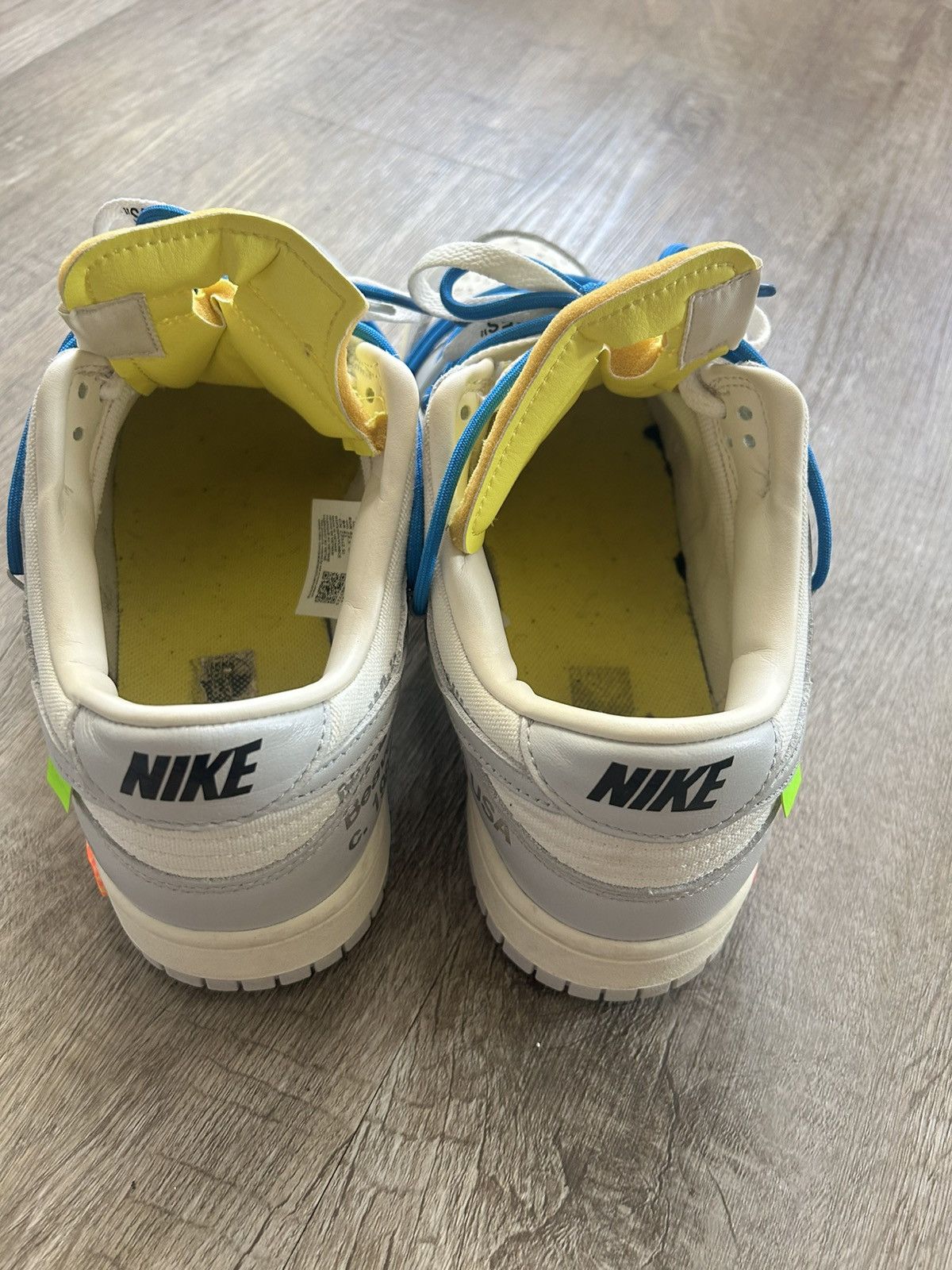 Nike × Off-White Nike Dunk Low Off-White Lot 10 Size US 9.5 / EU 42-43 - 6 Thumbnail