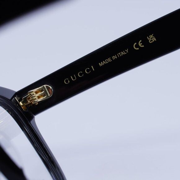 Gucci Gucci GG0958O 004 Eyeglasses Black 52mm Square Frame Size ONE SIZE - 8 Thumbnail