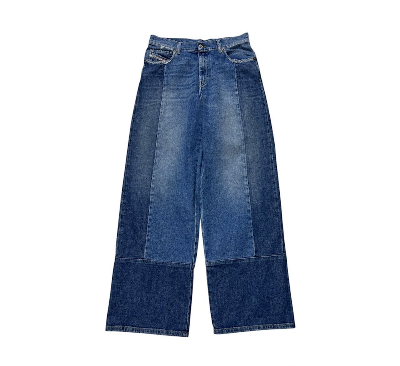 Diesel Diesel Widee-x baggy denim jeans pants wide patchwork washed Size 30" / US 8 / IT 44 - 1 Thumbnail
