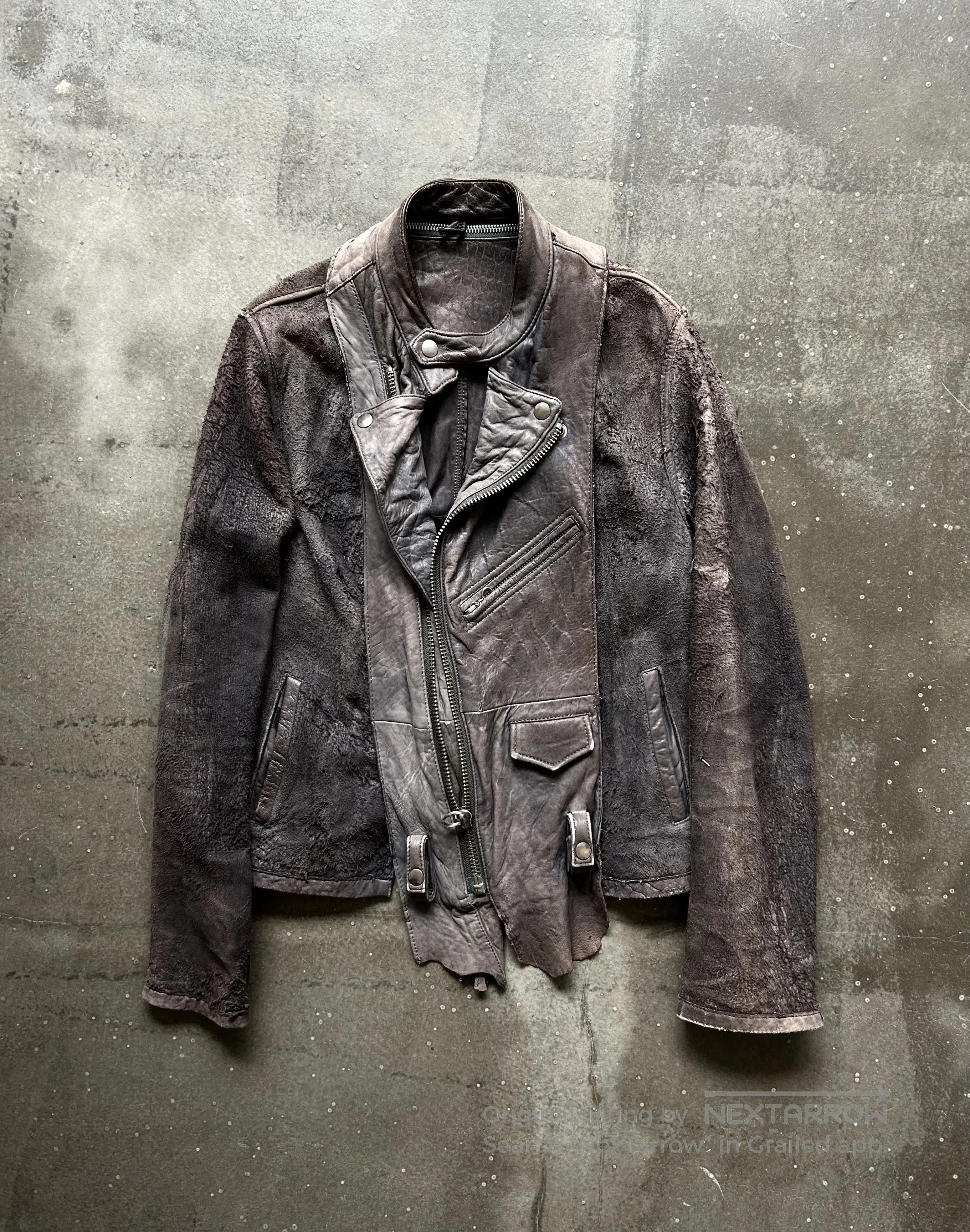 Maison MIHARA YASUHIRO MiharaYasuhiro Early Distressed Leather Jacket. Size US M / EU 48-50 / 2 - 2 Thumbnail
