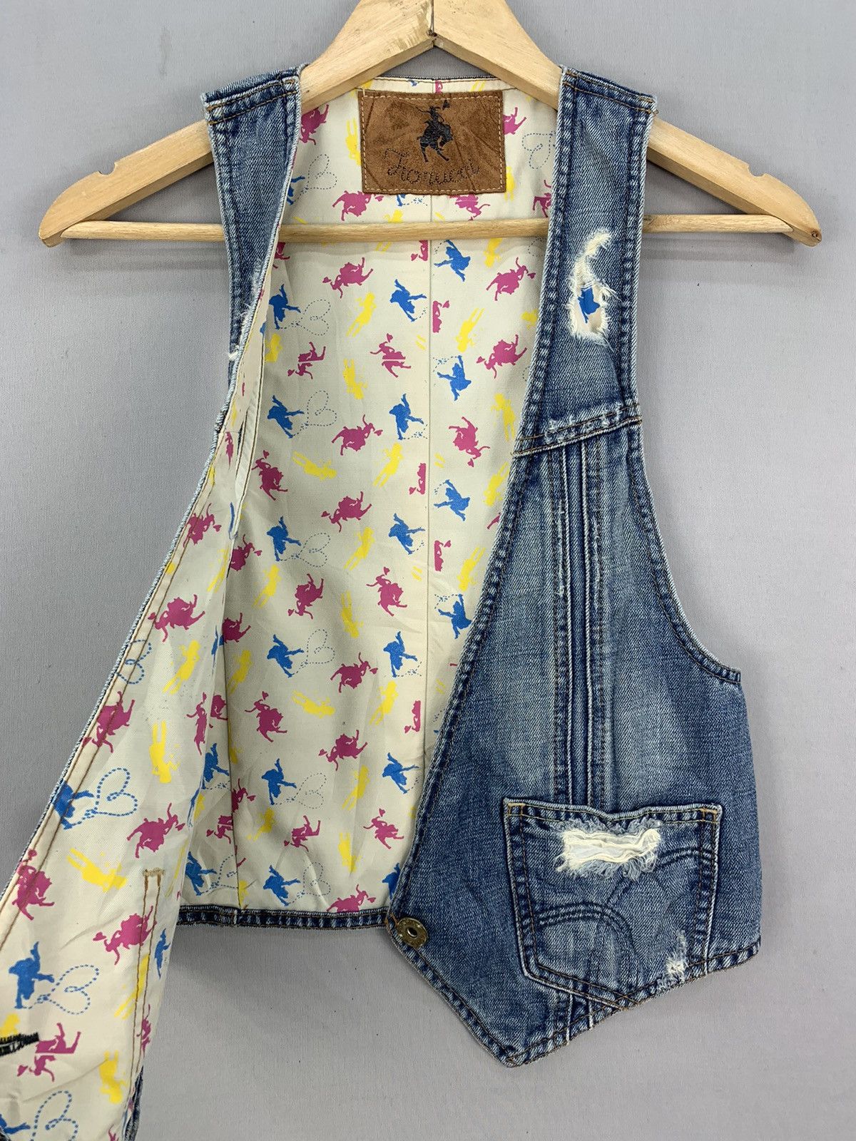 Fiorucci Fiorucci Denim Vest Jacket Size S / US 4 / IT 40 - 9 Thumbnail