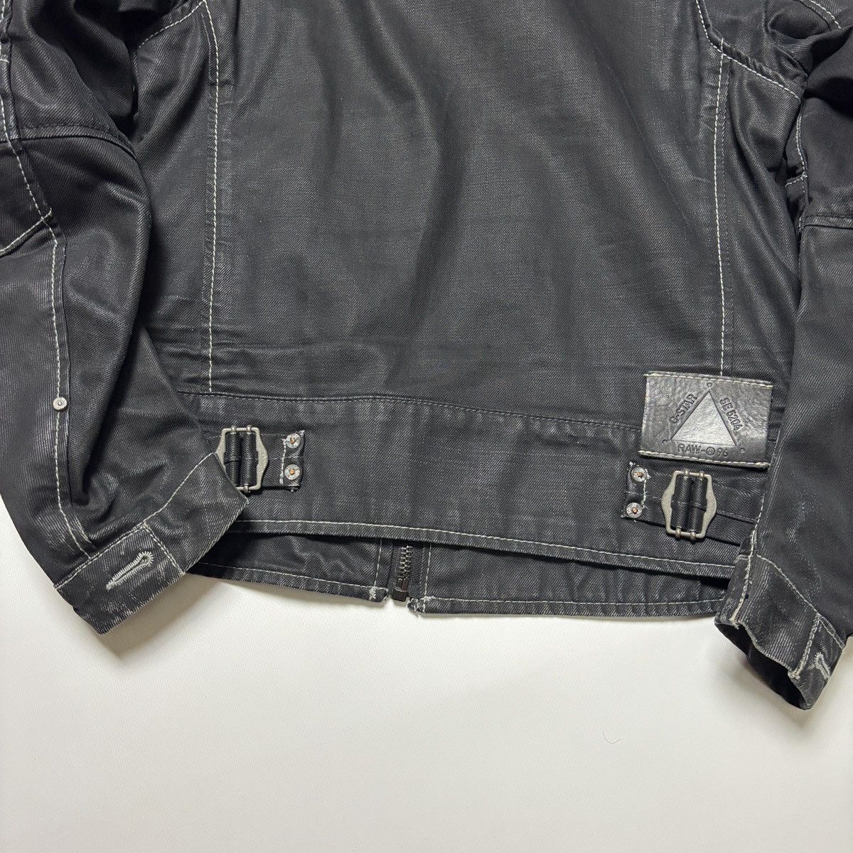 G-Star vintage g-star motorcycle jacket denim bondage y2k japan Size US L / EU 52-54 / 3 - 7 Thumbnail