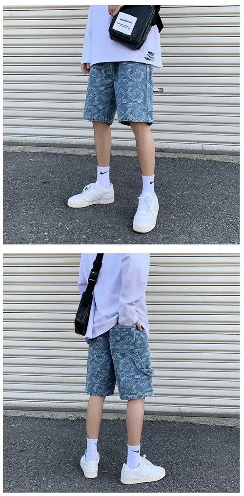 Japanese Brand Ichiko x Rena Flower denim shorts embroidered pants Size US 32 / EU 48 - 3 Thumbnail