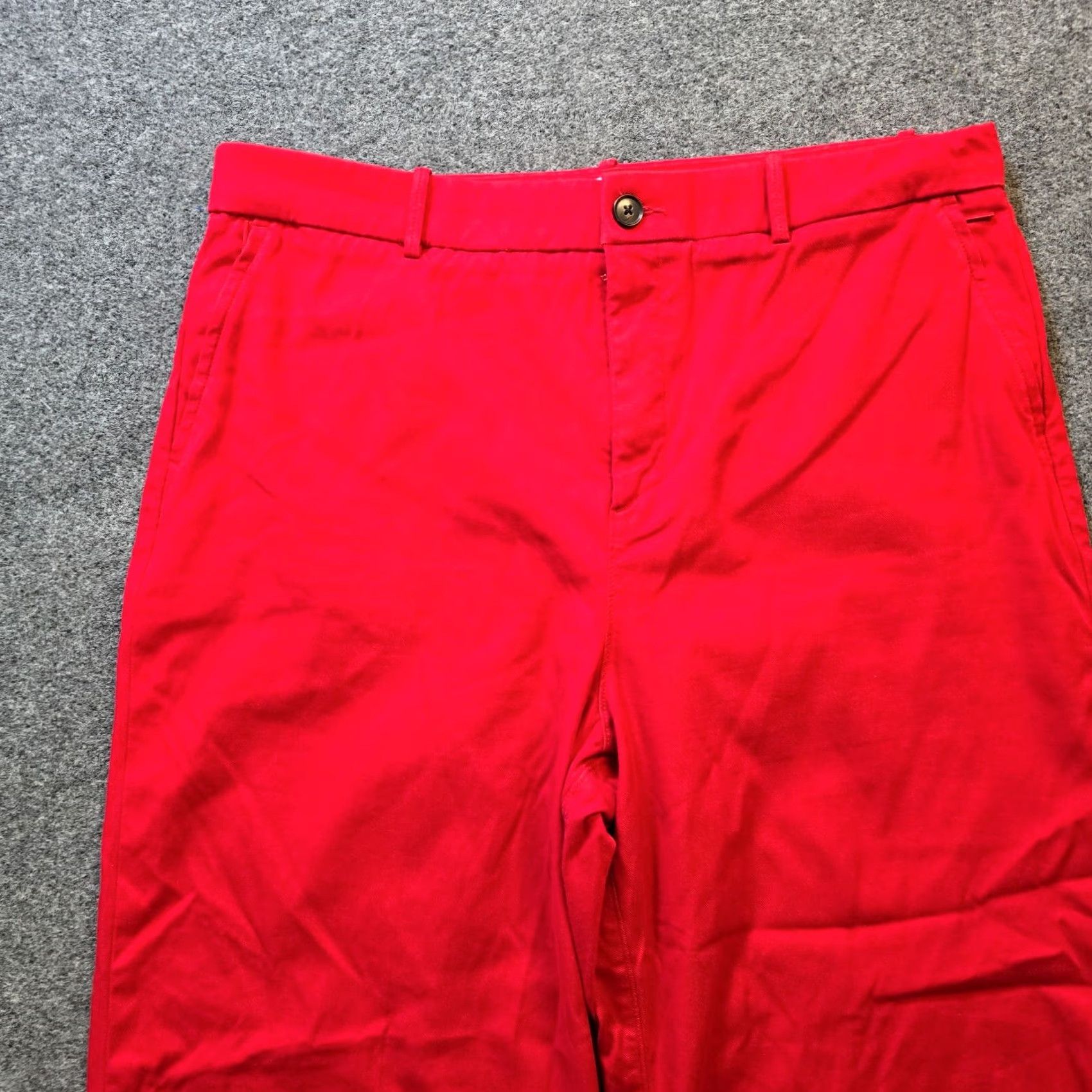 Spanx Spanx Pants Womens 3X Red Ponte Cropped Wide-Leg Pull On Capsule Minimal Pants Mens? Size 40" / US 18 - 2 Thumbnail