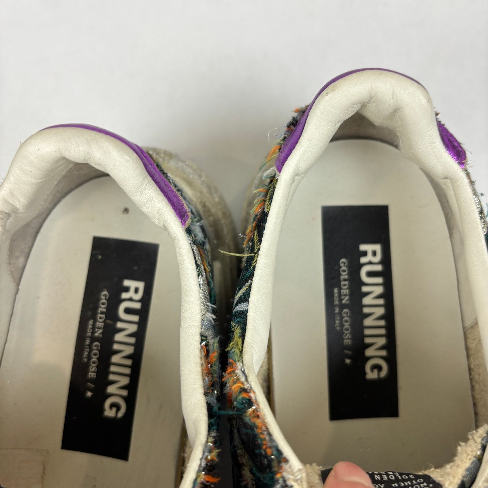 Golden Goose Golden Goose Running Floral Low Top Sneakers Women's 39 / 9 Size US 9 / IT 39 - 9 Thumbnail