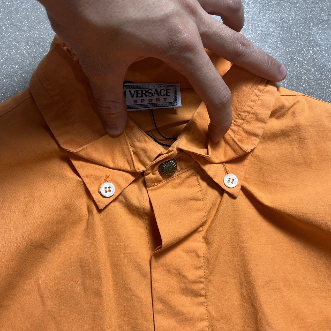 Versace × Versace Jeans Couture × Versus Versace Sport Orange Shirt Size US M / EU 48-50 / 2 - 3 Thumbnail