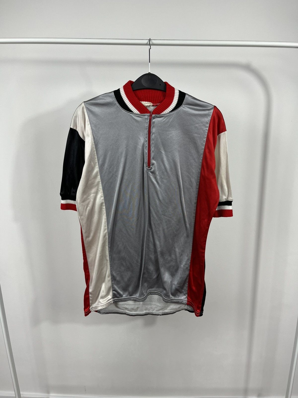 Other Vintage 80s Made in England Cycling Jersey Size L Red Black Size US L / EU 52-54 / 3 - 1 Thumbnail