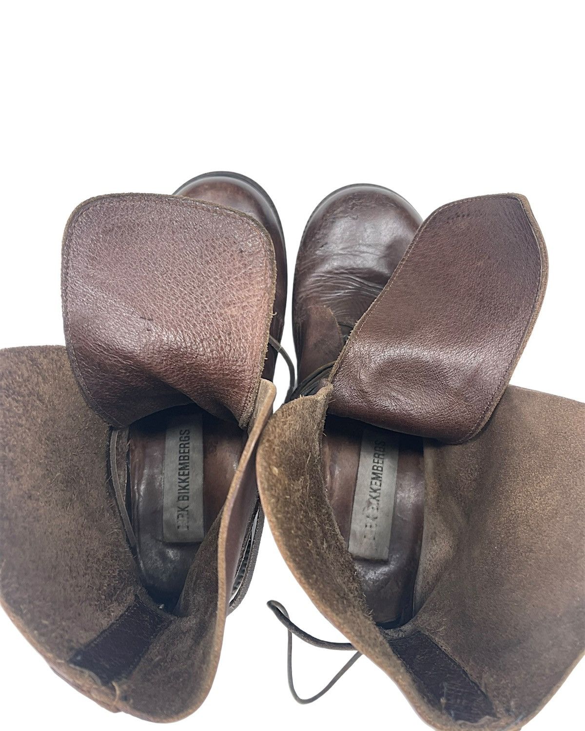 Dirk Bikkembergs AW94/95 Lace Through Heel Leather Boots Size US 9.5 / EU 42-43 - 8 Thumbnail