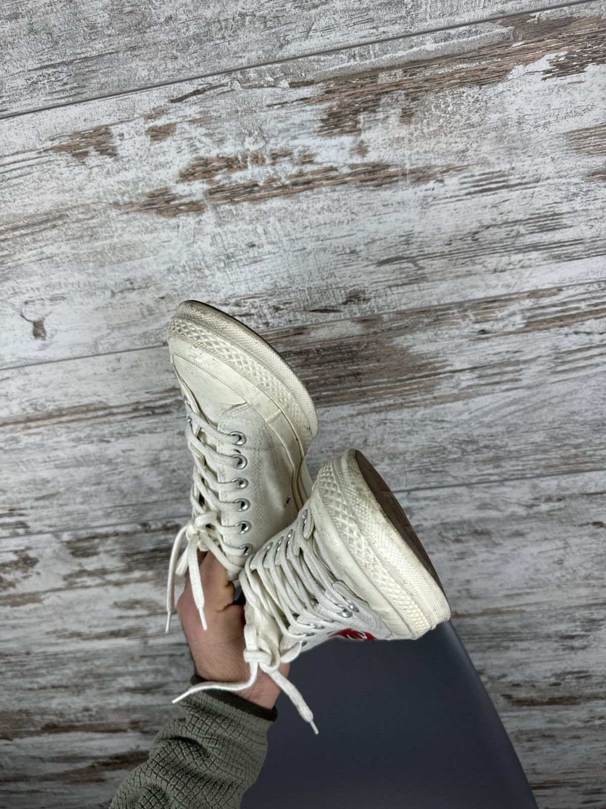 Comme des Garcons × Comme des Garcons PLAY × Converse Converse Chuck Taylor All-Star 70s Hi Comme des Garcons Play Size US 9 / EU 42 - 19 Thumbnail