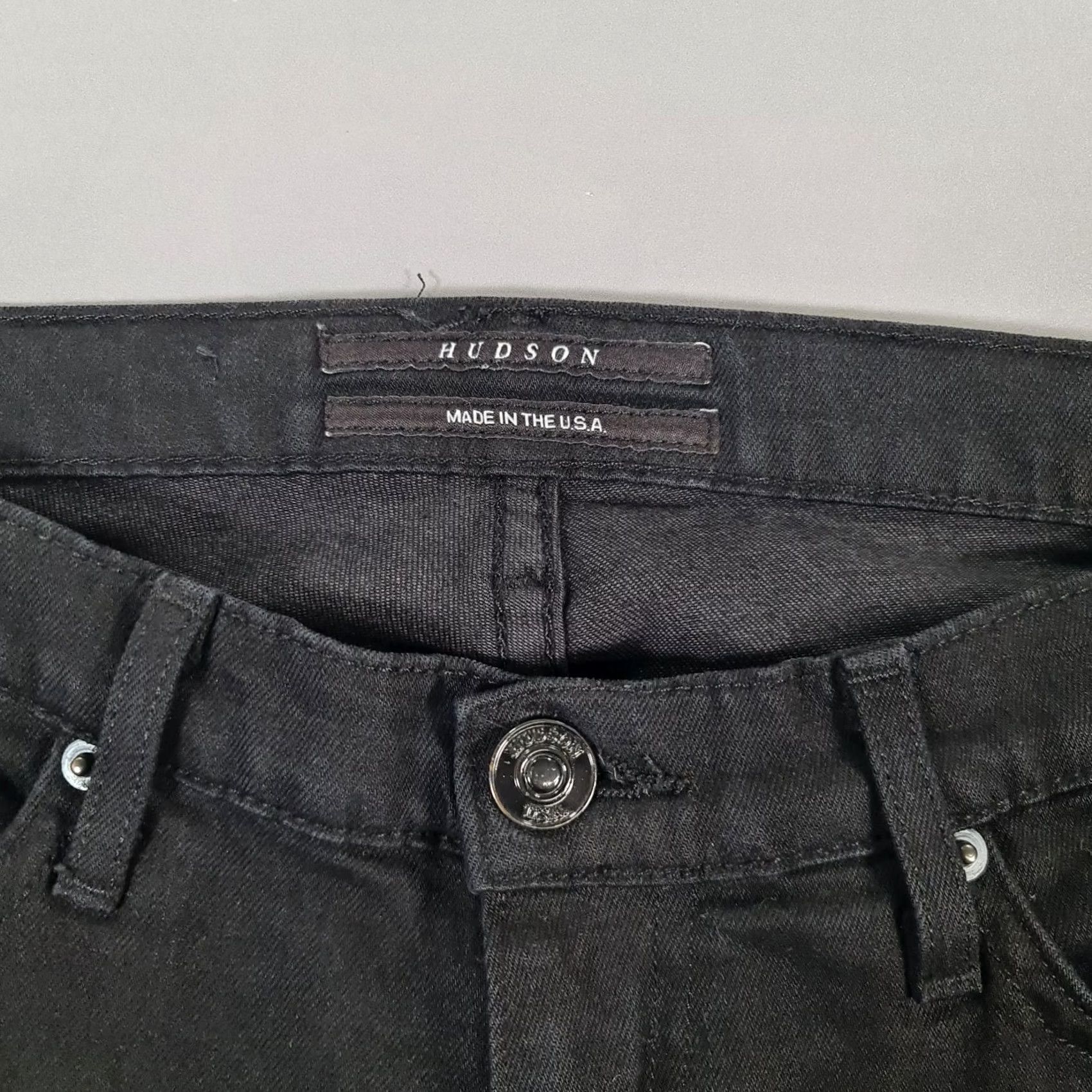 Hudson Hudson Womens Jeans Black W26 L32 Skinny Fit Low Rise Stretch Denim USA Jeans, 5-Pocket, Zip Fly, Slim, Regular Size 26" / US 2 / IT 38 - 4 Thumbnail