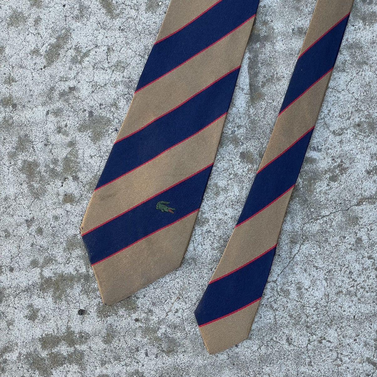 Lacoste Vintage Lacoste Tie Silk 90s Old Money Street style Size ONE SIZE - 3 Thumbnail