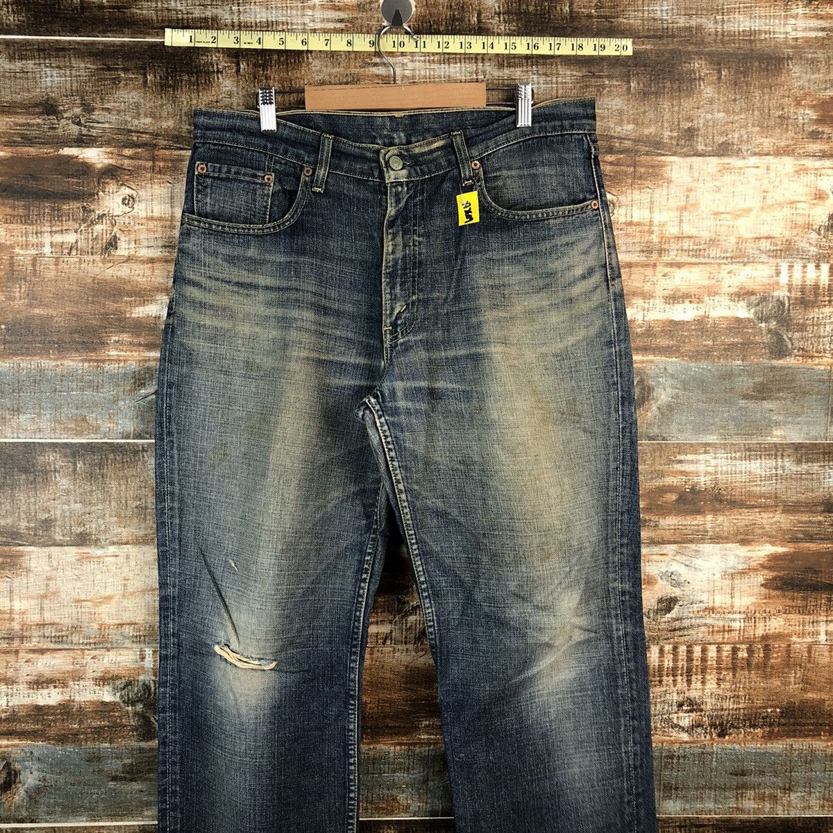Levi's Levis 533 Blue Denim ripped distressed Pants #A2609 Size US 36 / EU 52 - 2 Thumbnail