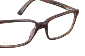 Gucci Gucci 00s Brown Wooden Classic Glasses Size ONE SIZE - 4 Thumbnail