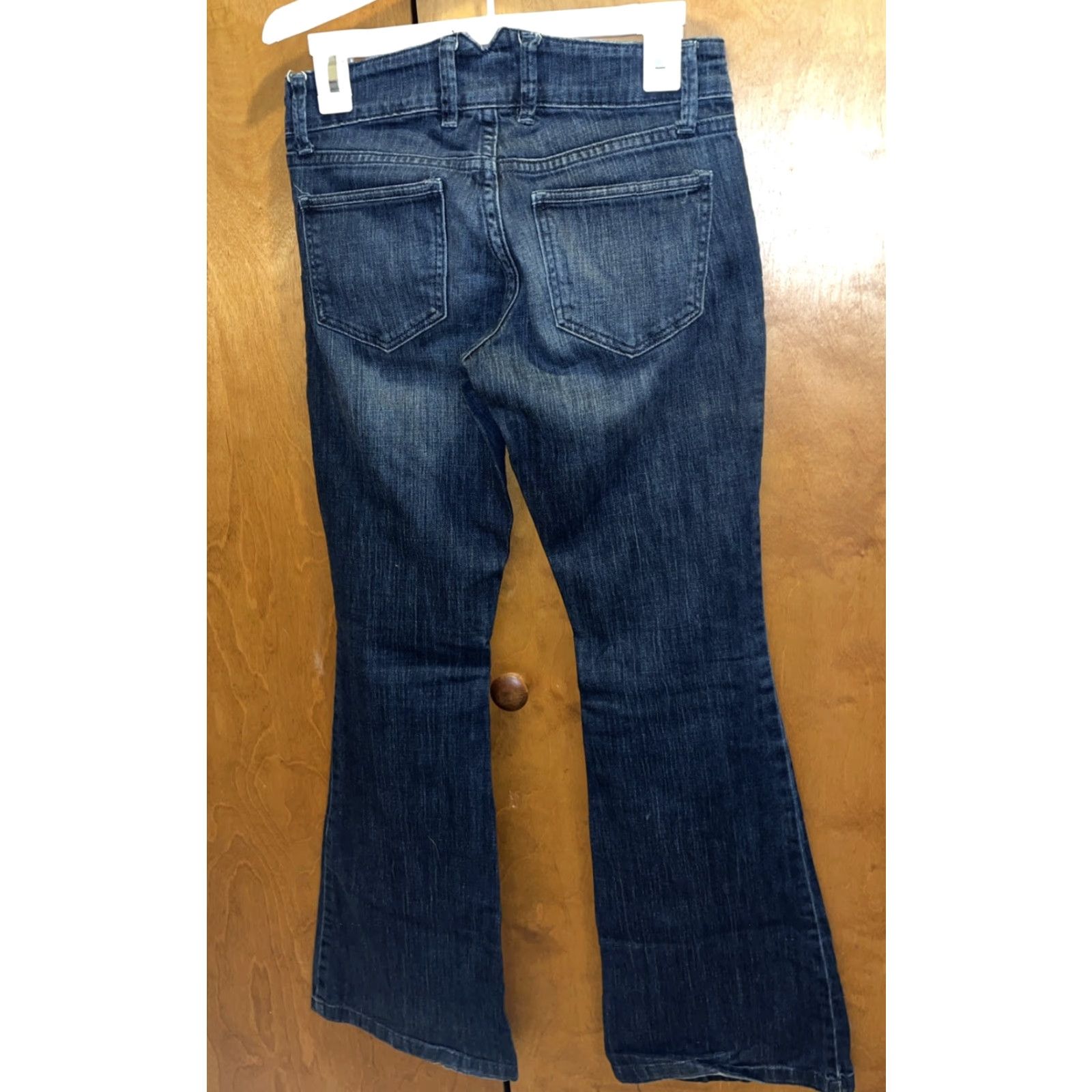 Old Navy VINTAGE Old Navy Flared Jeans Size 0 Women's Dark Blue 90s Retro Bohemian Festival Size 25" / US 0 / IT 36 - 6 Thumbnail