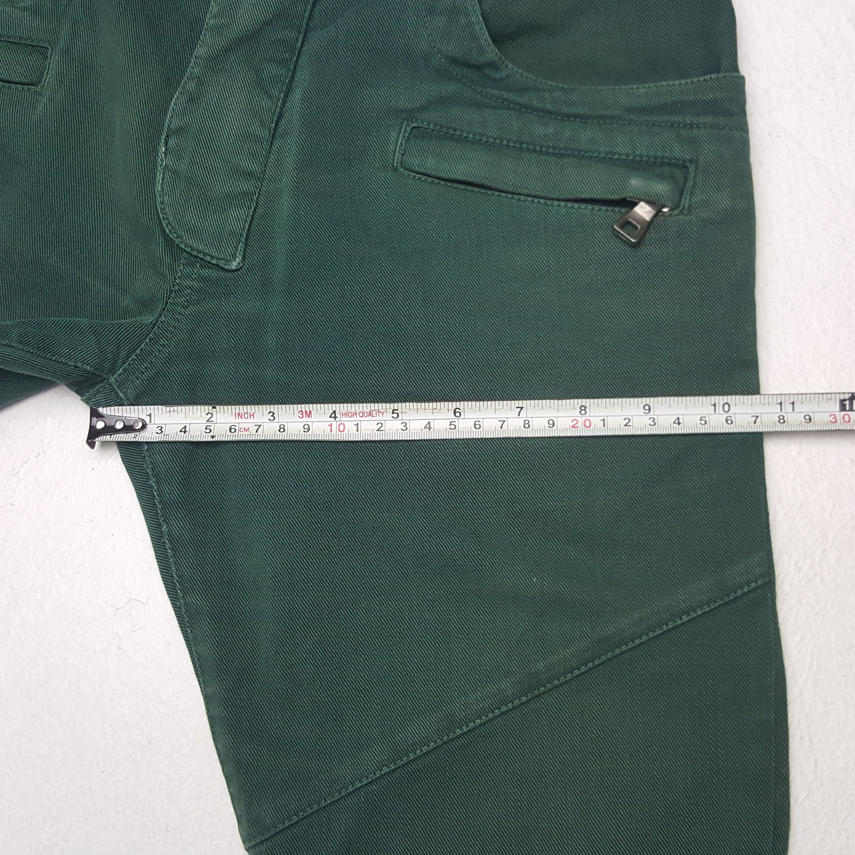 Balmain × Vintage Vintage Balmain Emerald Green Jeans Size US 29 - 9 Thumbnail