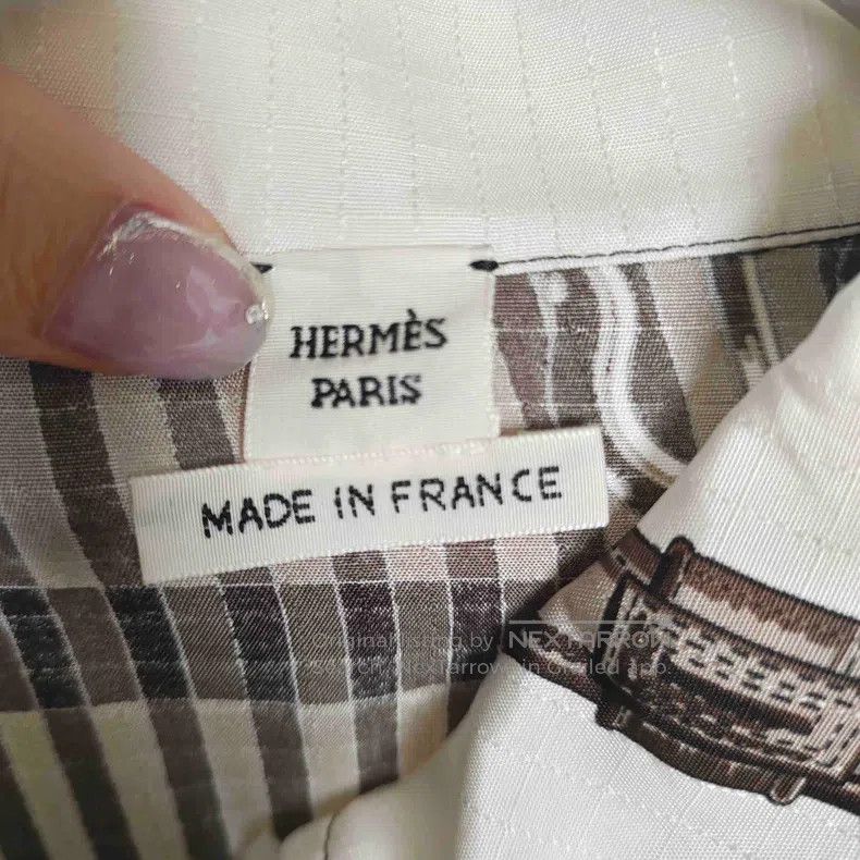 Hermes Hermes 25 early spring silk loose shirt Size XS / US 0-2 / IT 36-38 - 4 Thumbnail