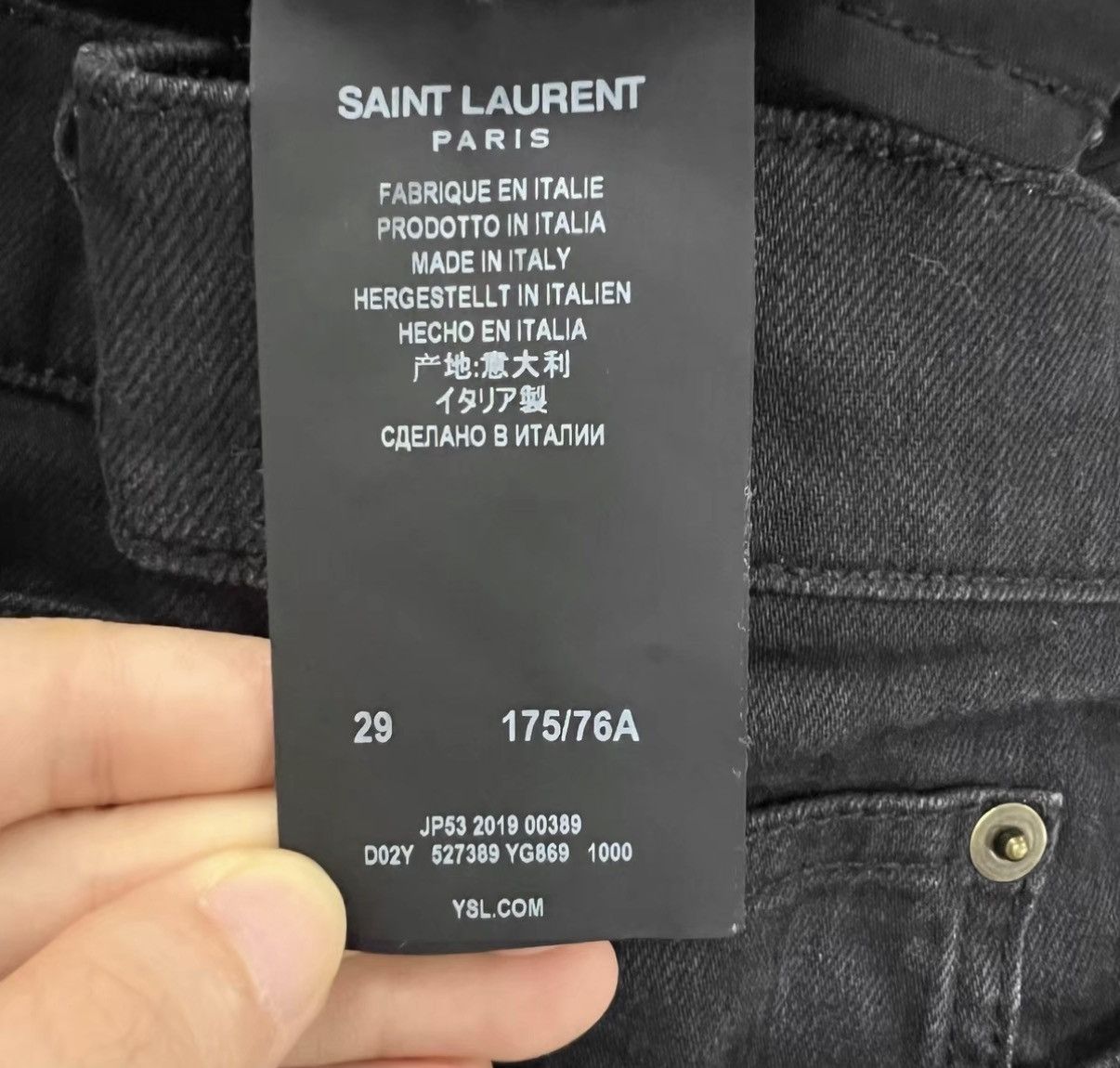 Saint Laurent Paris Saint Laurent SLP Distressed Vintage Jeans J41 Size 29" - 4 Thumbnail