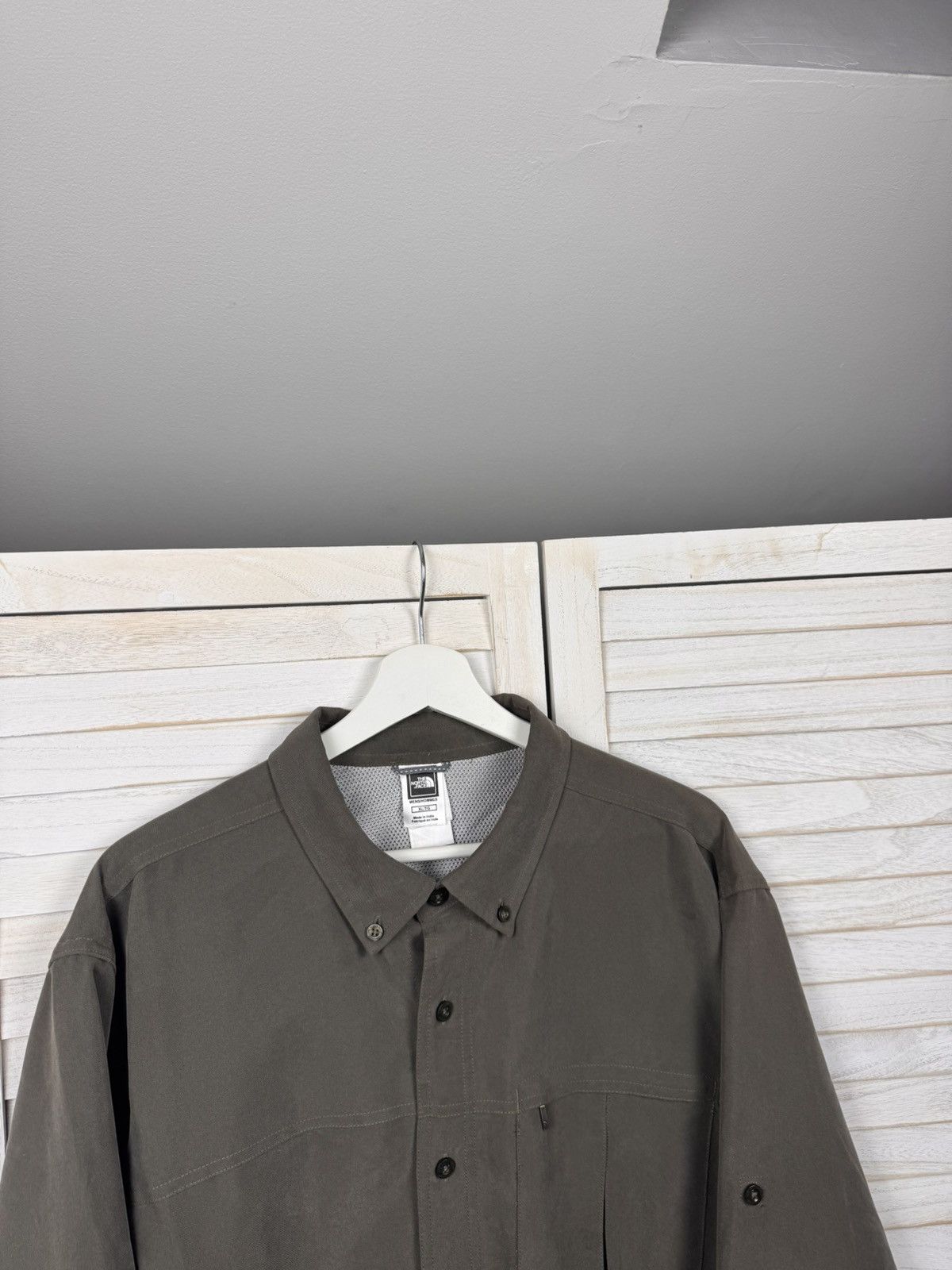 The North Face The North Face Men's XL Olive Woven Shirt Long Sleeve Solid Size US XL / EU 56 / 4 - 3 Thumbnail