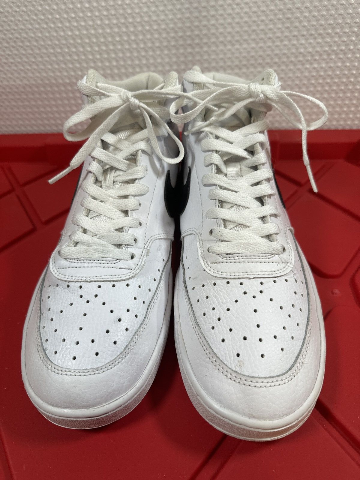 Nike NIKE COURT VISION MID MEN'S CD5466-101 White/Black Shoes Size US 11.5 / EU 44-45 - 3 Thumbnail