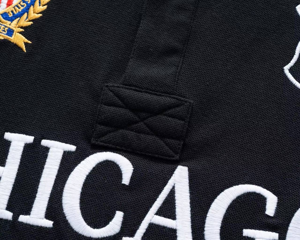 Vintage Chicago polo black big logo size M Size US M / EU 48-50 / 2 - 7 Thumbnail