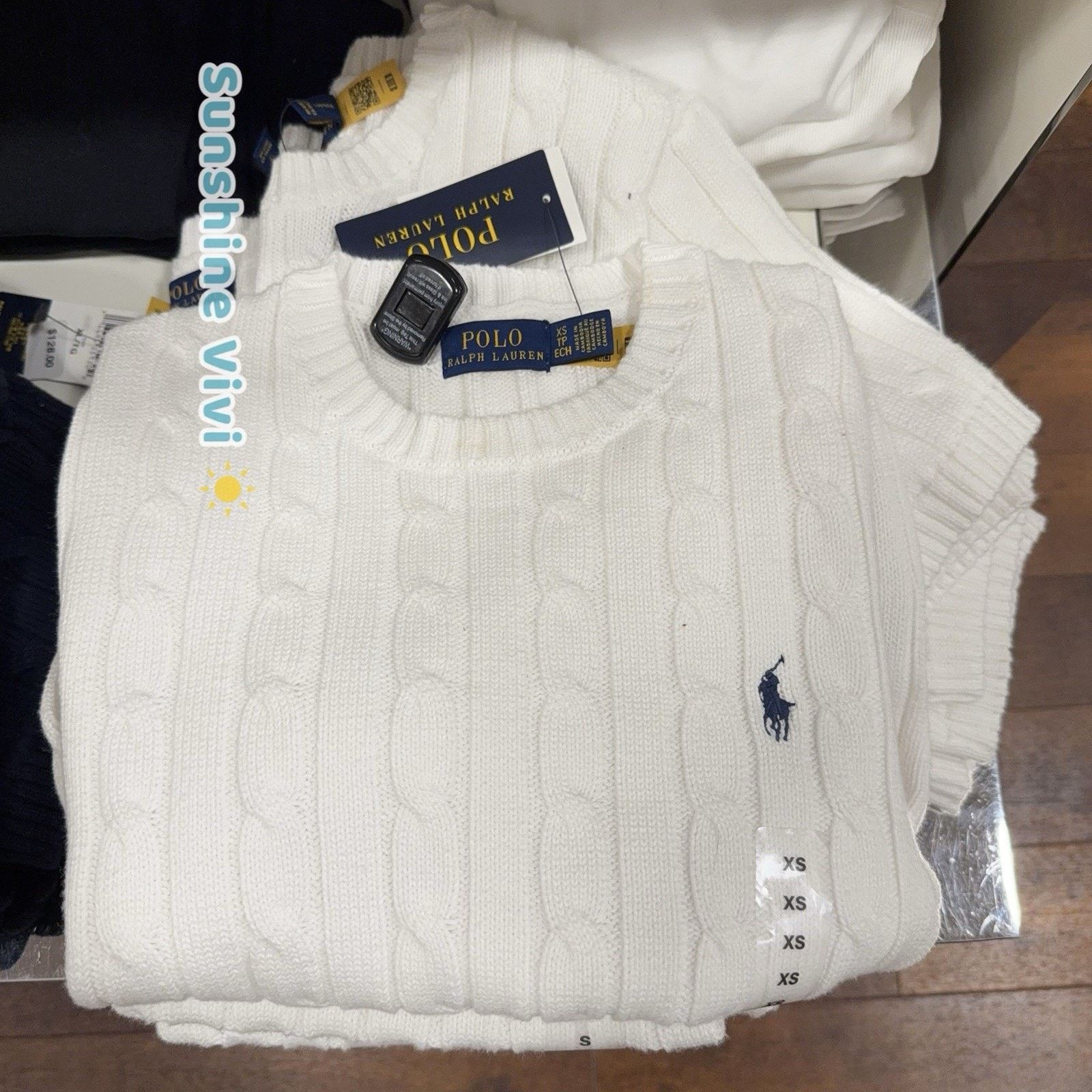 Polo Ralph Lauren NWT Polo Ralph Lauren Woman Cotton Short-Sleeve Sweater Size XS / US 0-2 / IT 36-38 - 4 Thumbnail