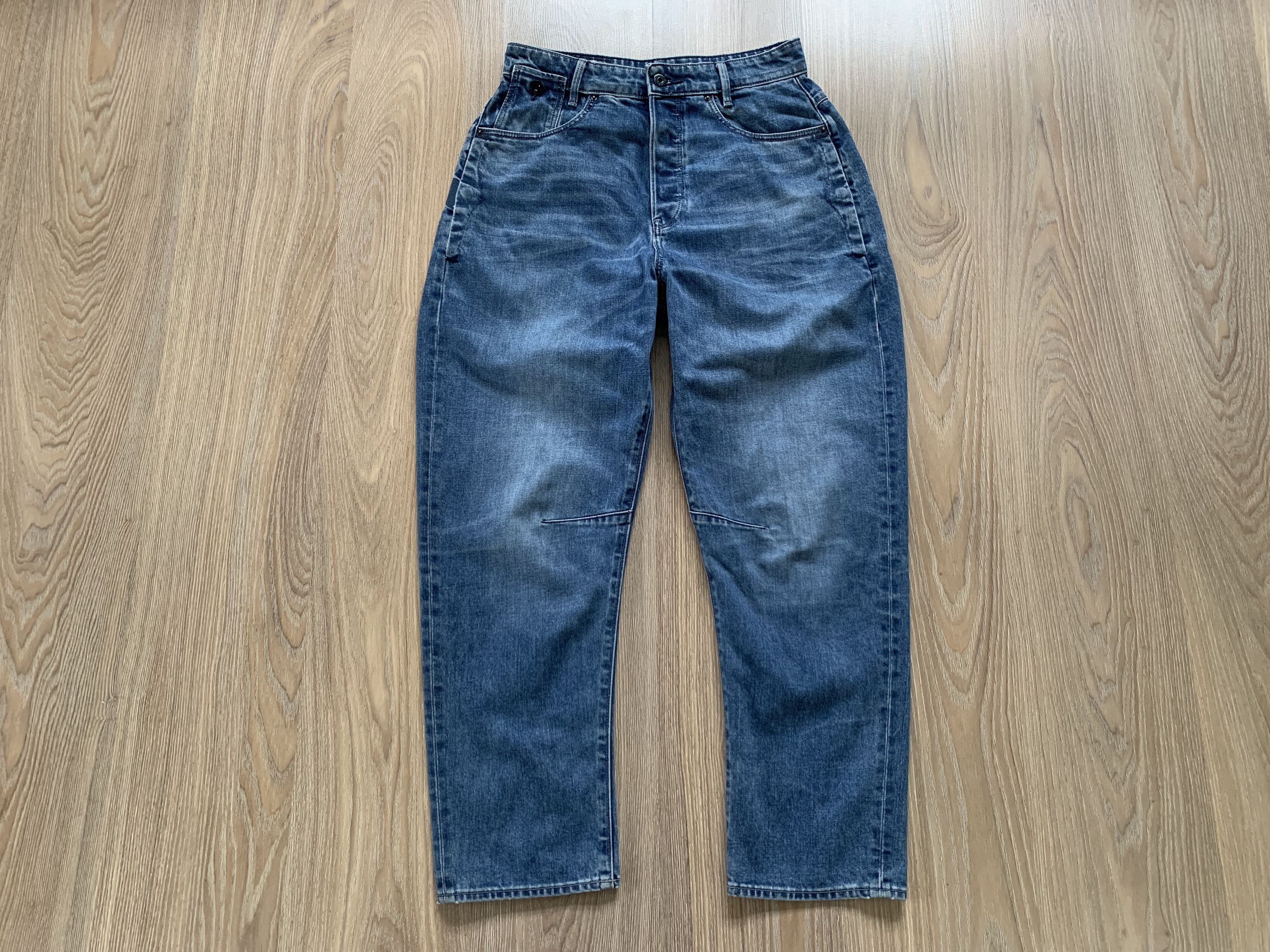 G-Star G Star Raw Women's C-Staq 3d Boyfriend Crop Blue Jeans Size 27" / US 4 / IT 40 - 2 Thumbnail