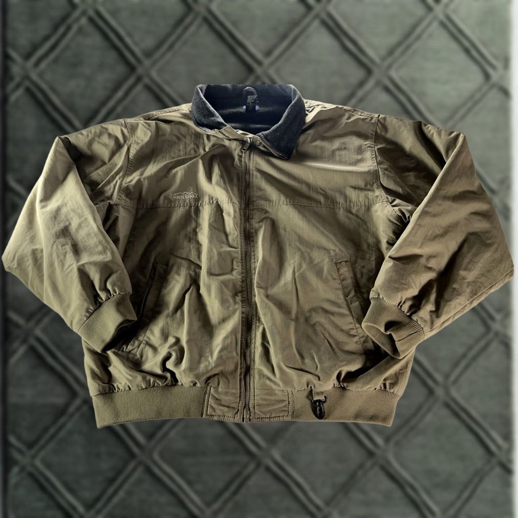 Vintage VINTAGE White Sierra Fleece Lined Jacket Mens 2XL Green Packable Hood Gorpcore Shirt Size US M / EU 48-50 / 2 - 1 Thumbnail
