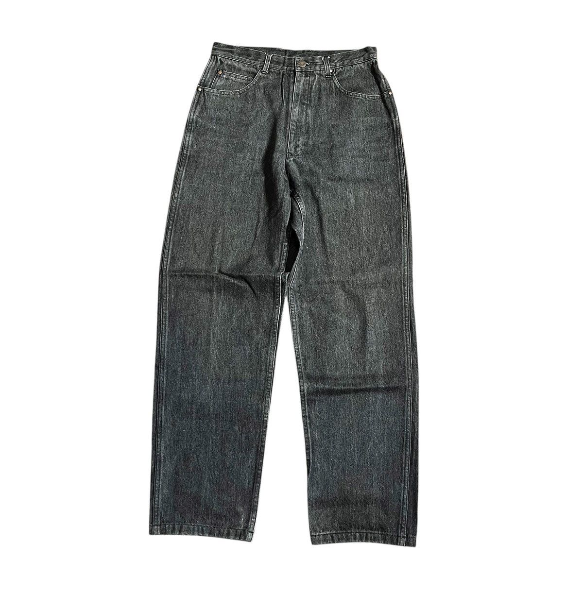 Comme des Garcons Vintage cdg homme classic straight dark grey jeans Size US 27 - 1 Thumbnail