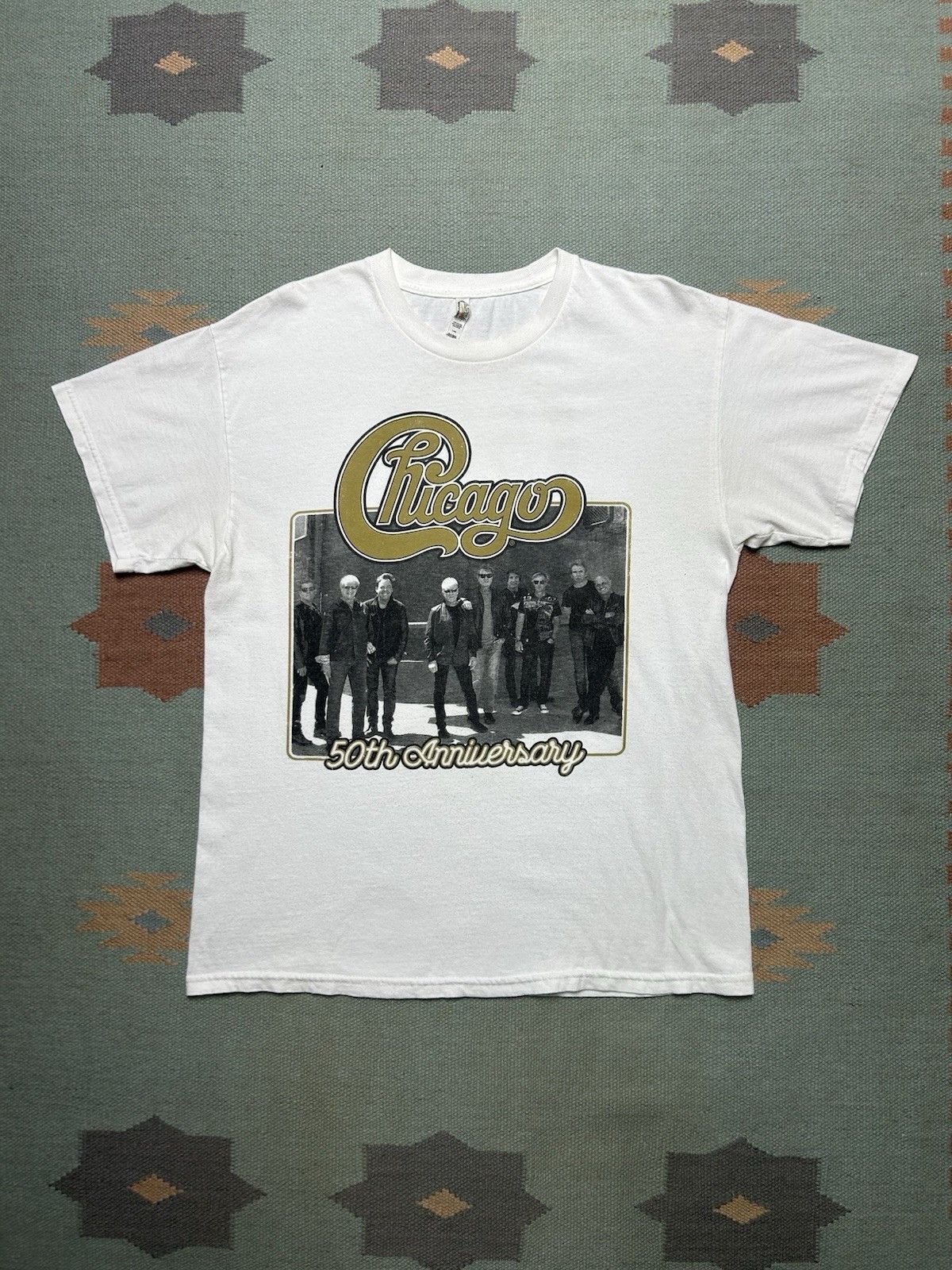 Vintage Chicago band t shirt 50th anniversary rock concert tour L Size US L / EU 52-54 / 3 - 1 Thumbnail