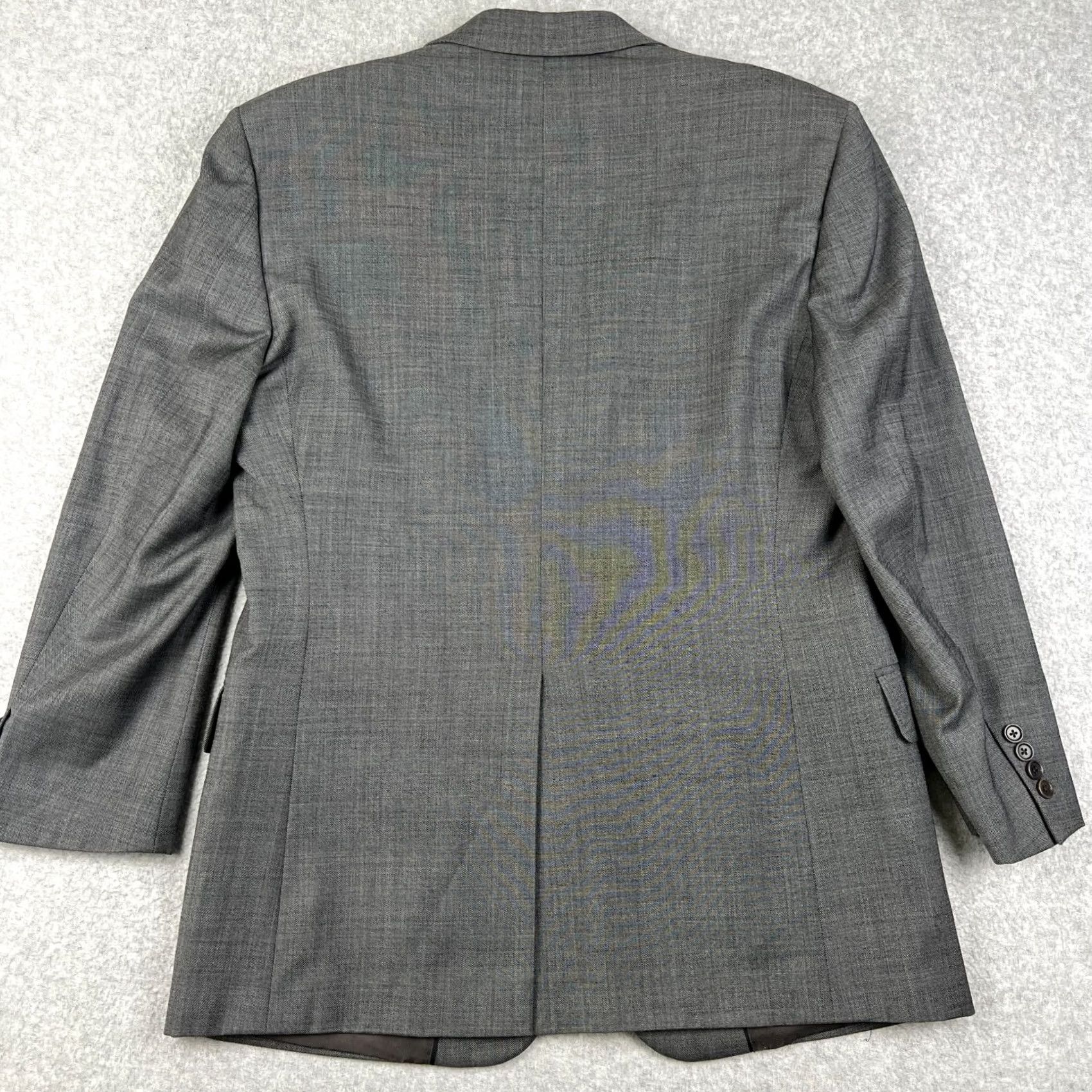 Brooks Brothers Brooks Brothers Wool Suit Coat Blazer Pants Set 44R Mens 34x30 Grey Pleated 2 Piece Classic Wool Suit Mens Gray Formal Size 44R - 4 Thumbnail
